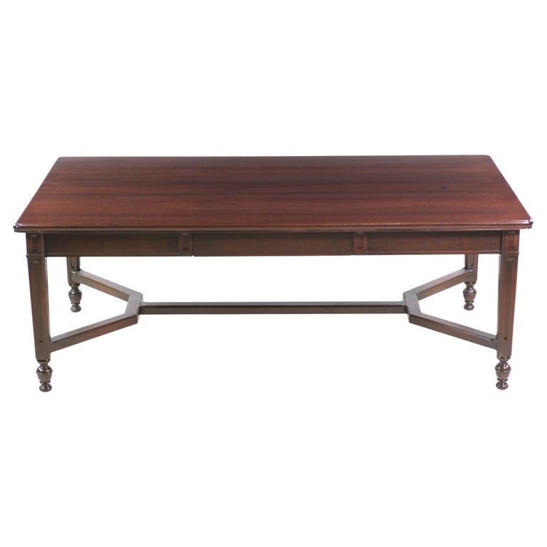 Antique Macy's Federal Style Mahogany Dining Table NYC For Sale at 1stDibs