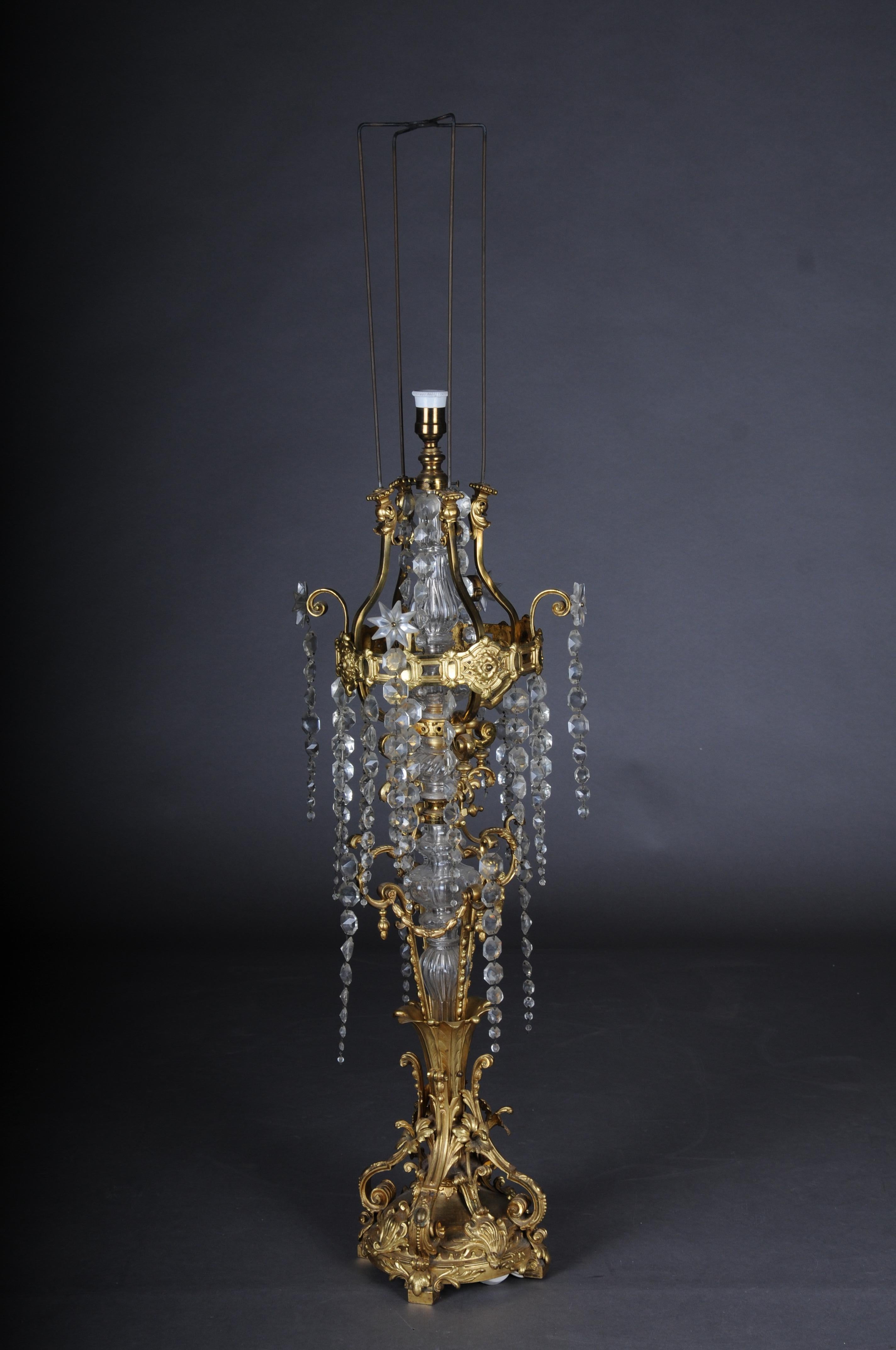 Antike prächtige Stehlampe, Bronze, Gold Napoleon III. im Angebot 10