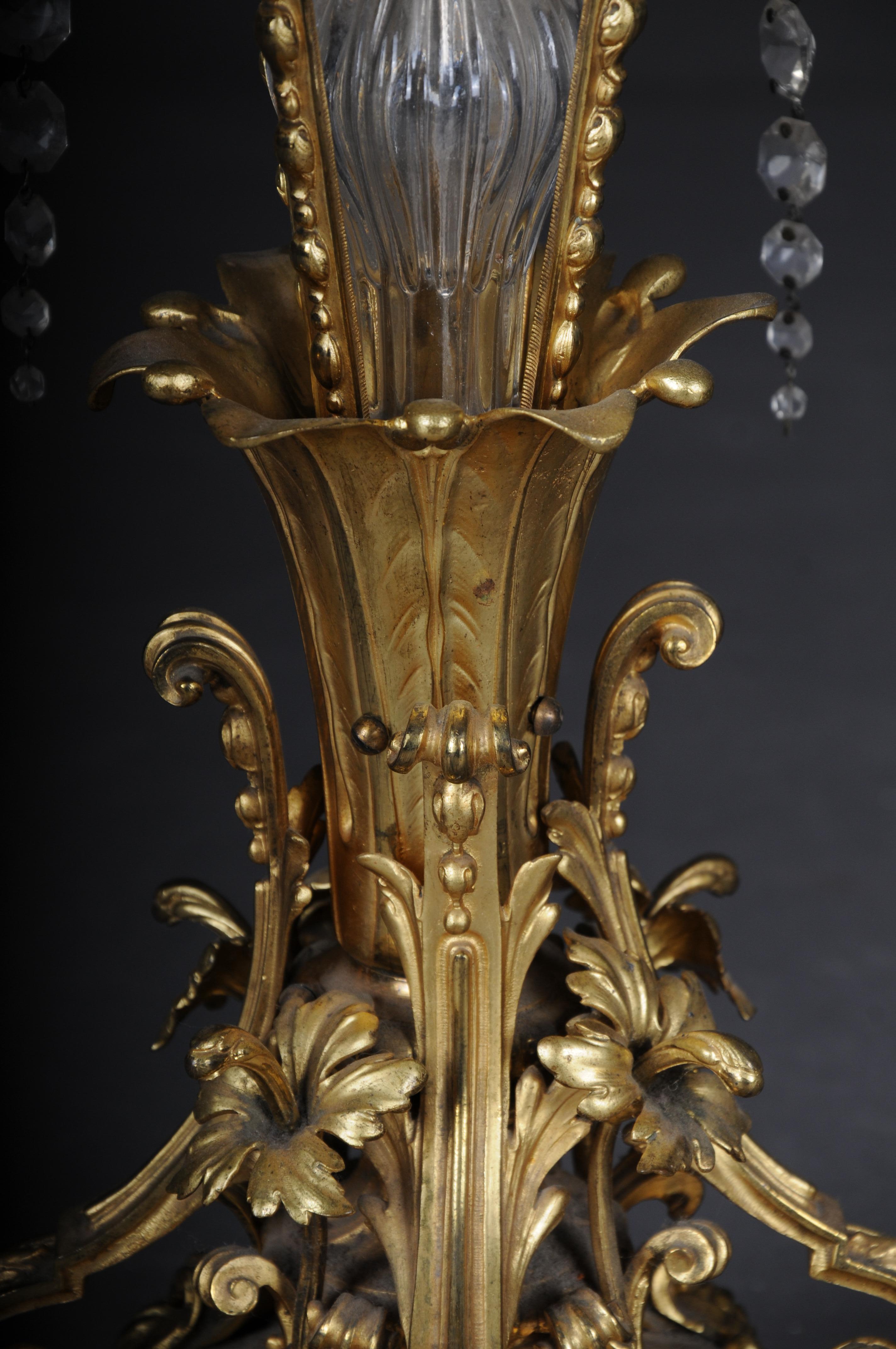 Antique Magnificent Floor Lamp, Bronze, Gold Napoleon III For Sale 13