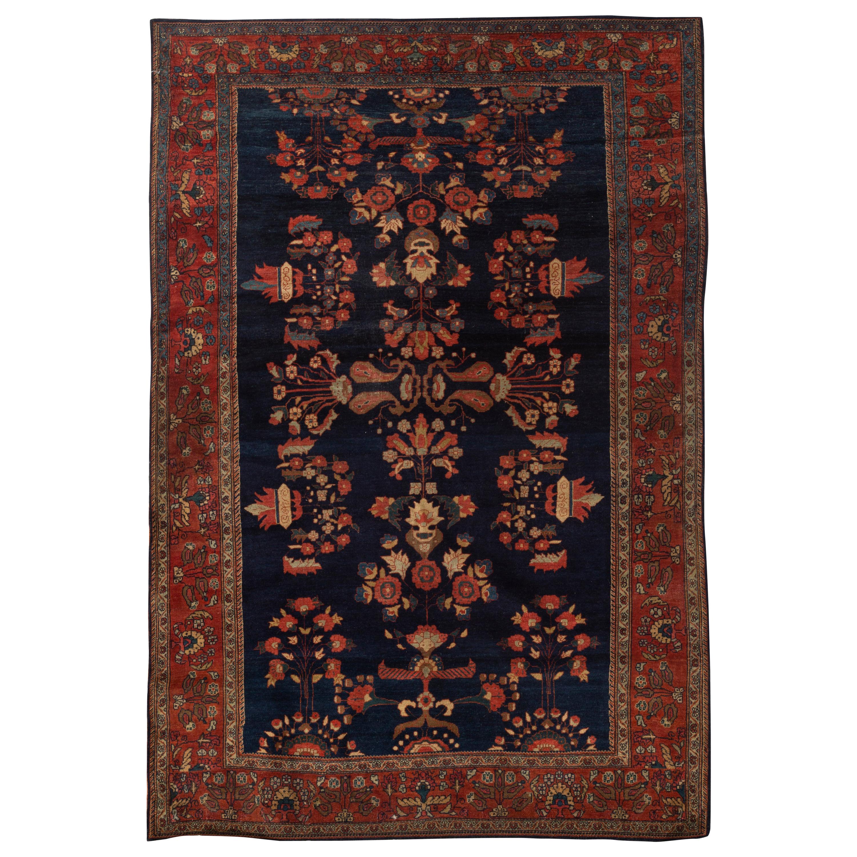 Antique Mahajiran Sarouk Rug, circa 1900