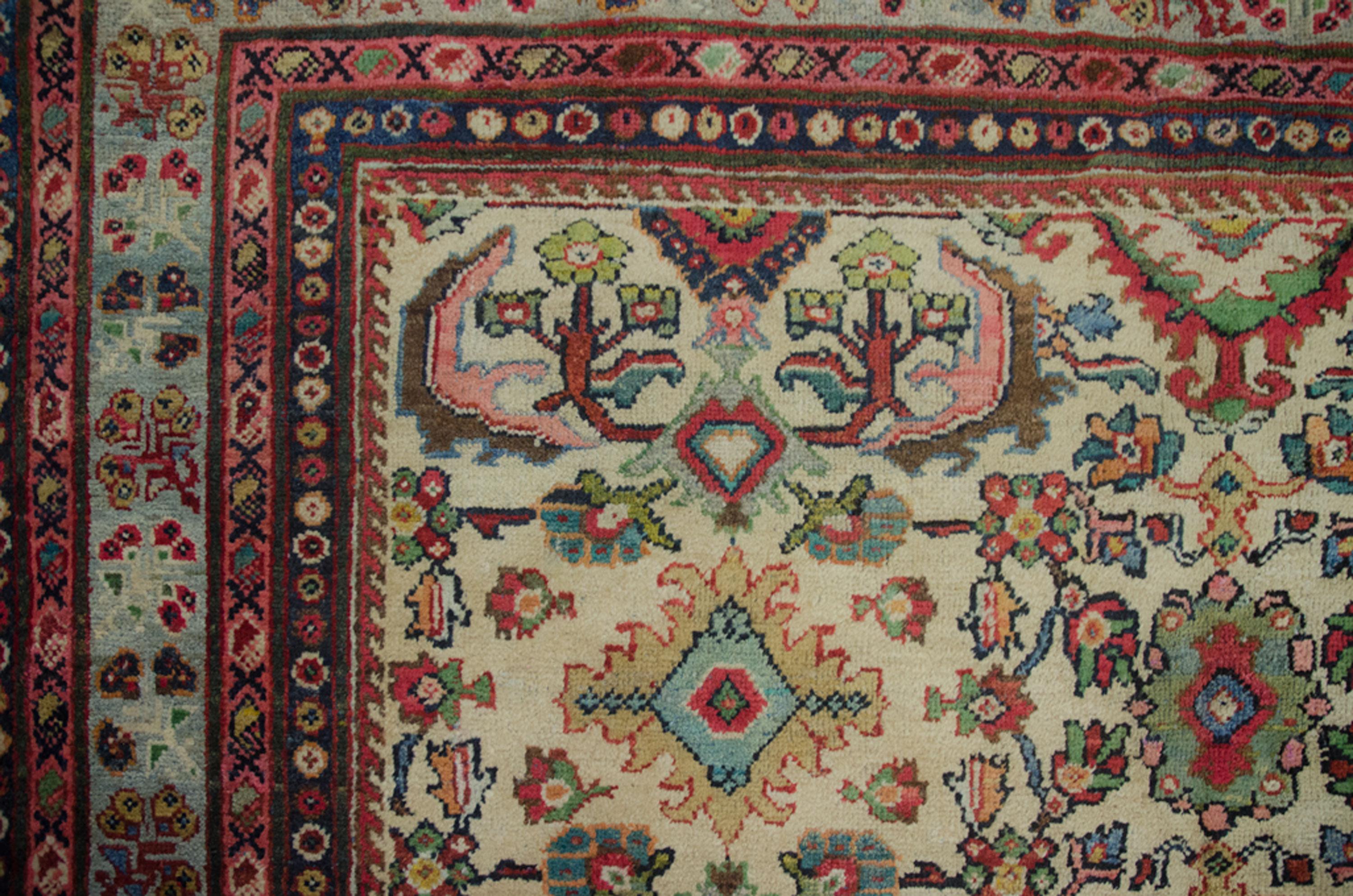 Antiker Mahal-Teppich 316x223cm, Mahal im Zustand „Gut“ im Angebot in Henley-on-Thames, Oxfordshire