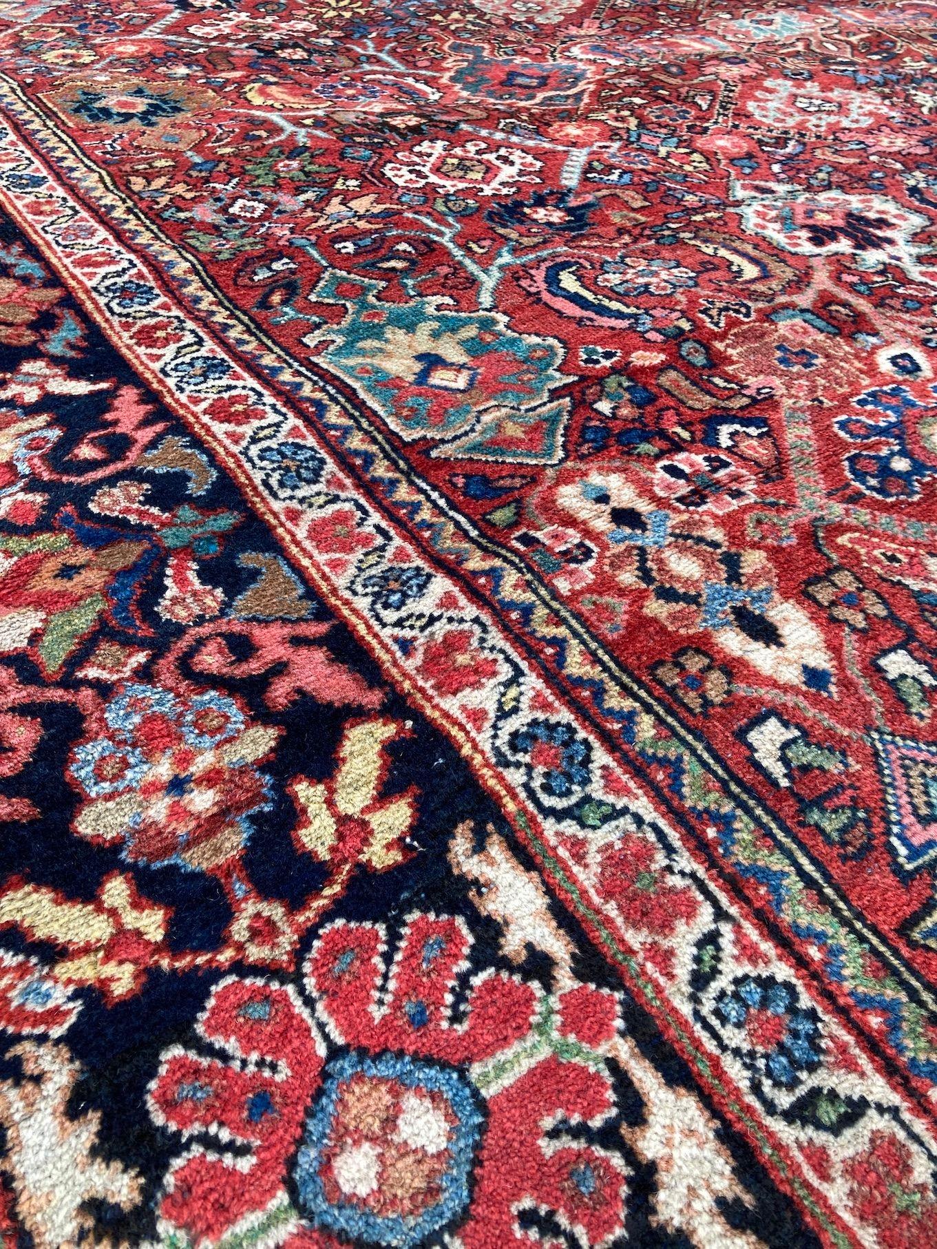 Antique Mahal Carpet 3.63m x 2.81m For Sale 8