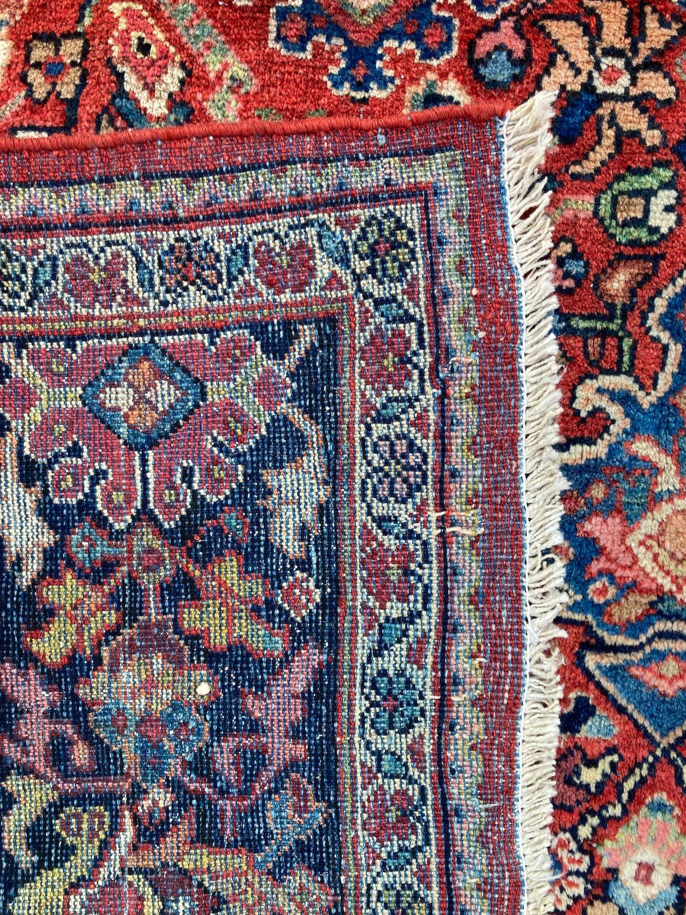 Antique Mahal Carpet 3.63m x 2.81m For Sale 12