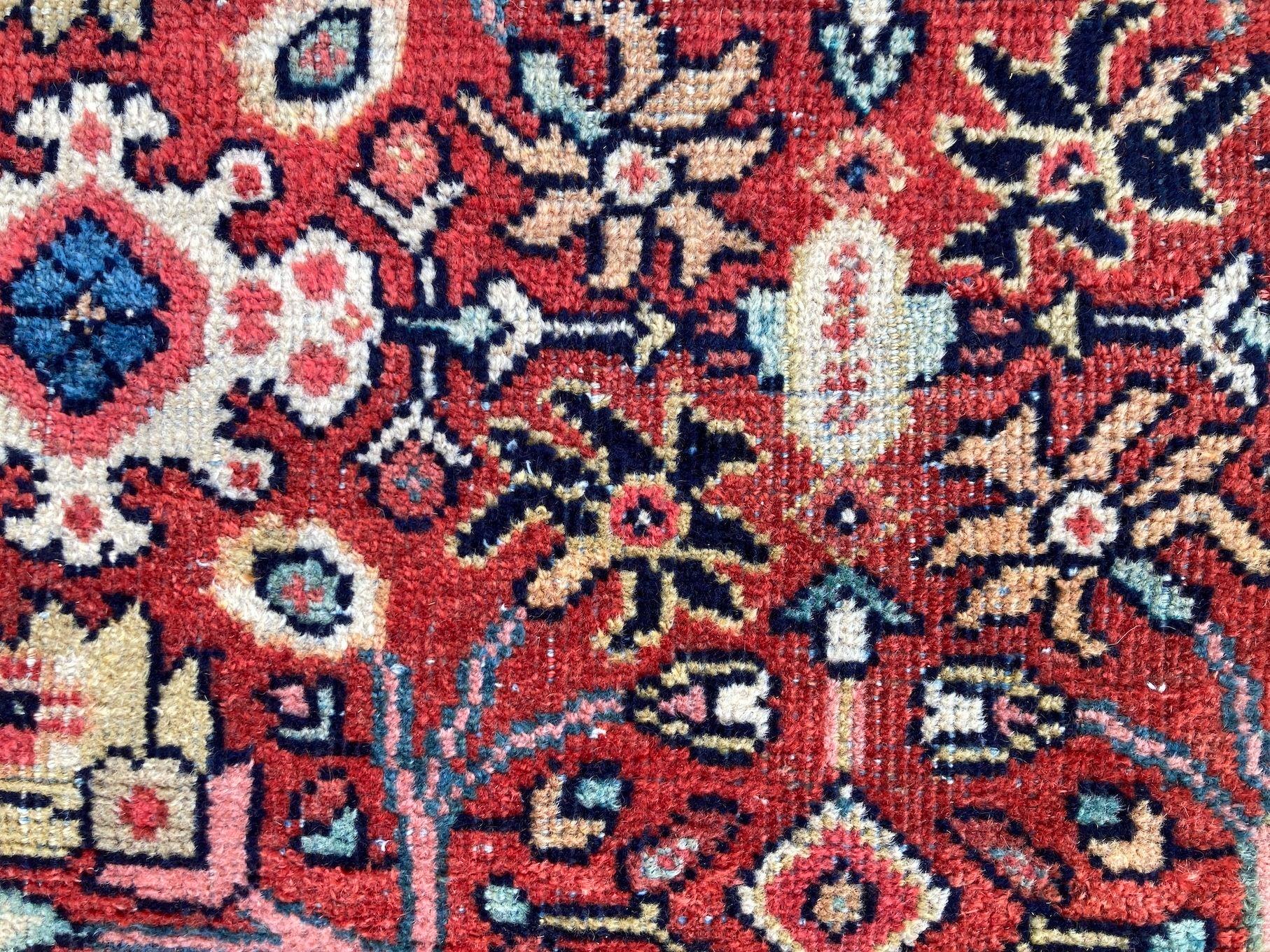 Antique Mahal Carpet 3.63m x 2.81m For Sale 14