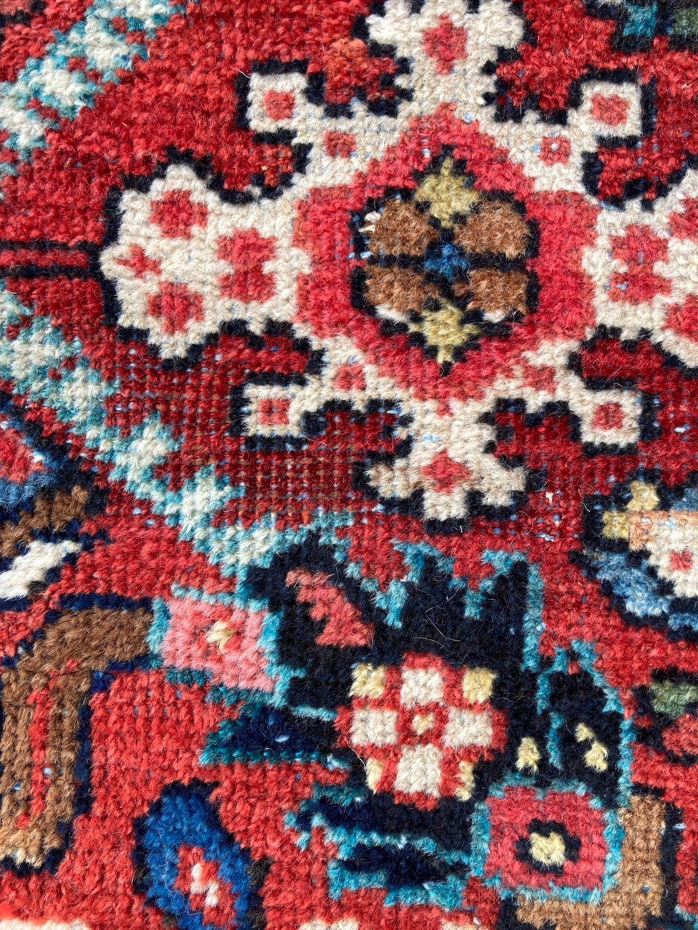 Antique Mahal Carpet 3.63m x 2.81m For Sale 15