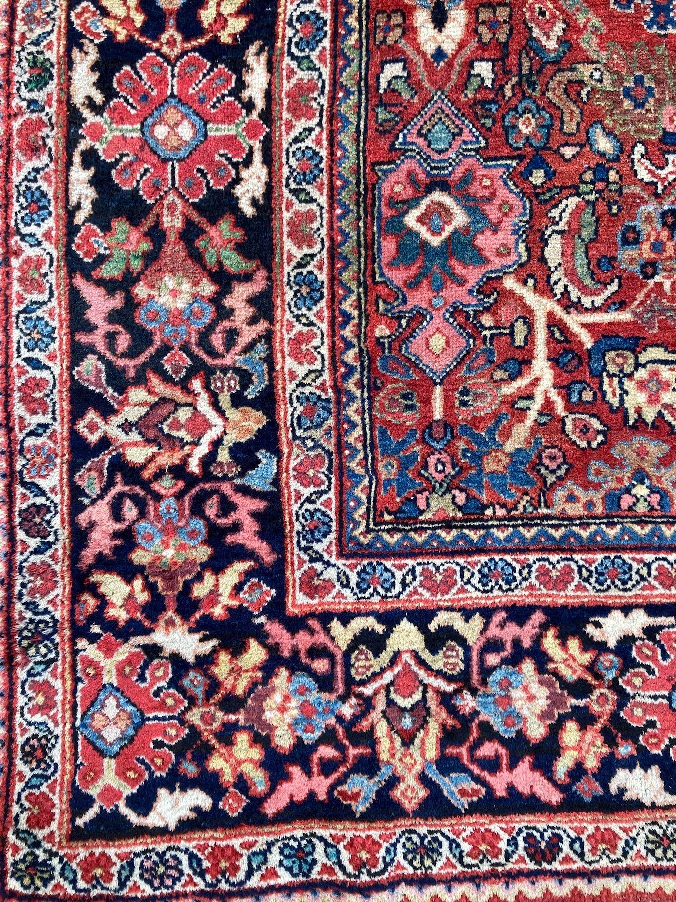 Antique Mahal Carpet 3.63m x 2.81m For Sale 2