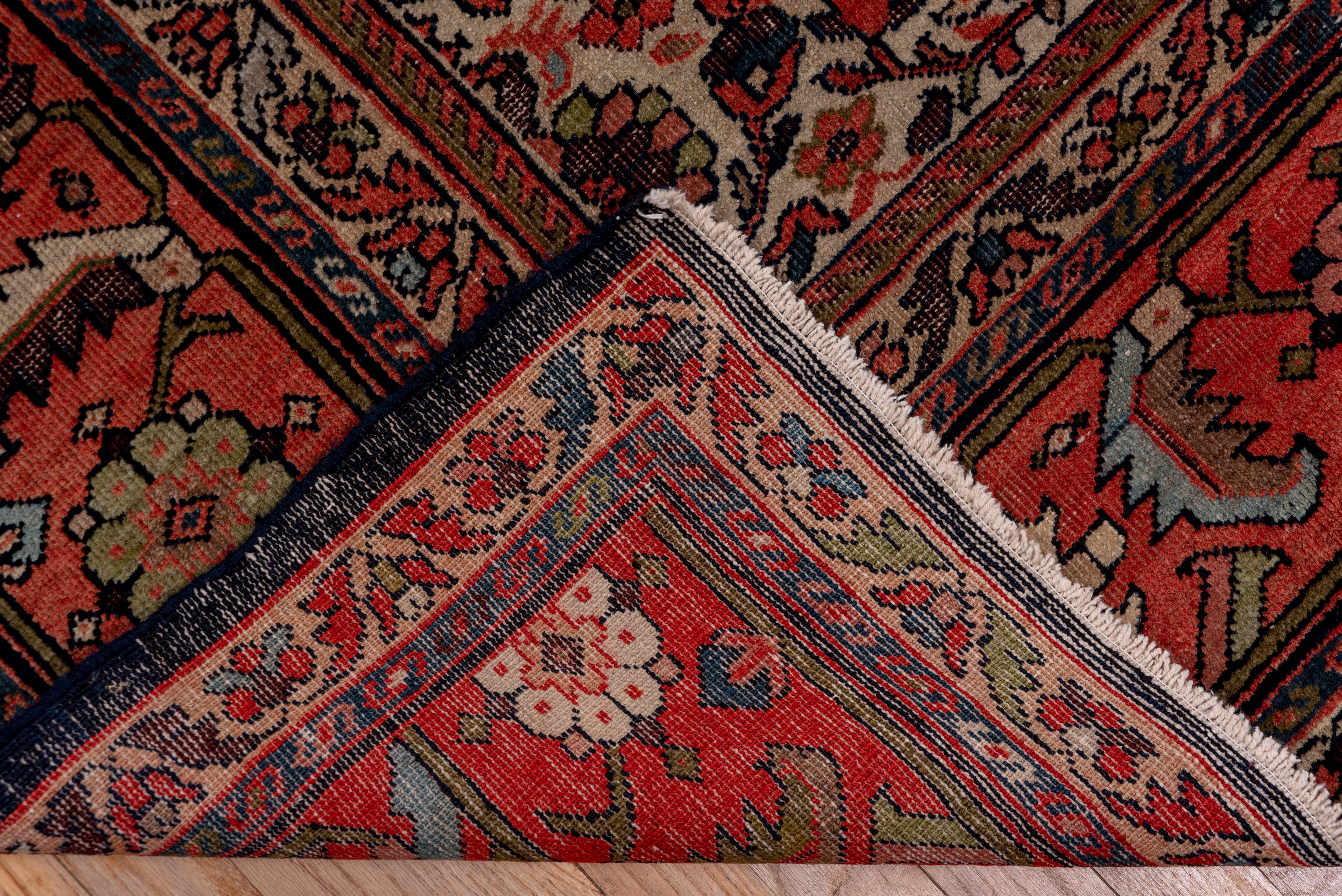 Hand-Woven Antique Persian Tribal Farahan Carpet, Circa 1920s