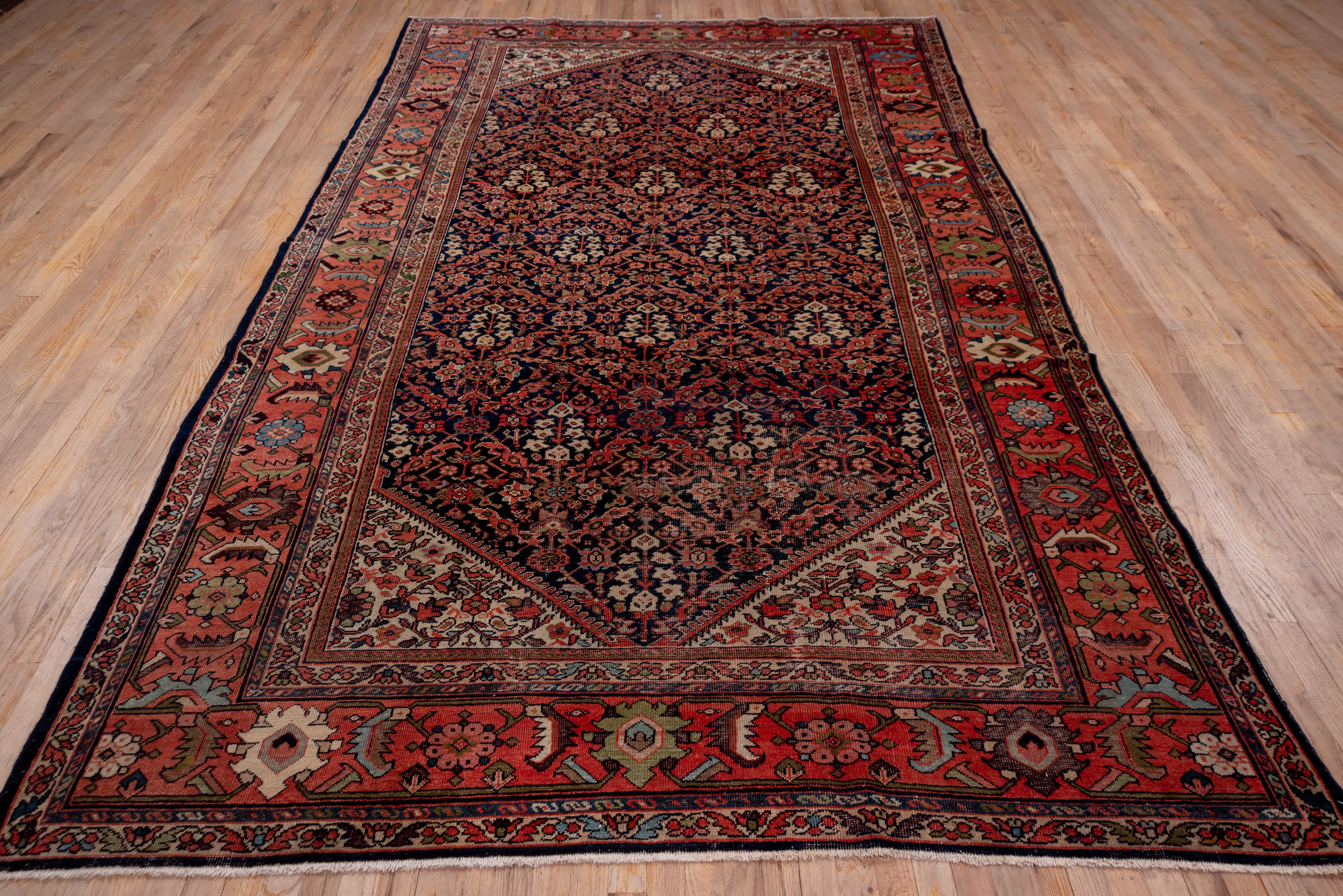 Antique Persian Tribal Farahan Carpet, Circa 1920s In Excellent Condition In New York, NY