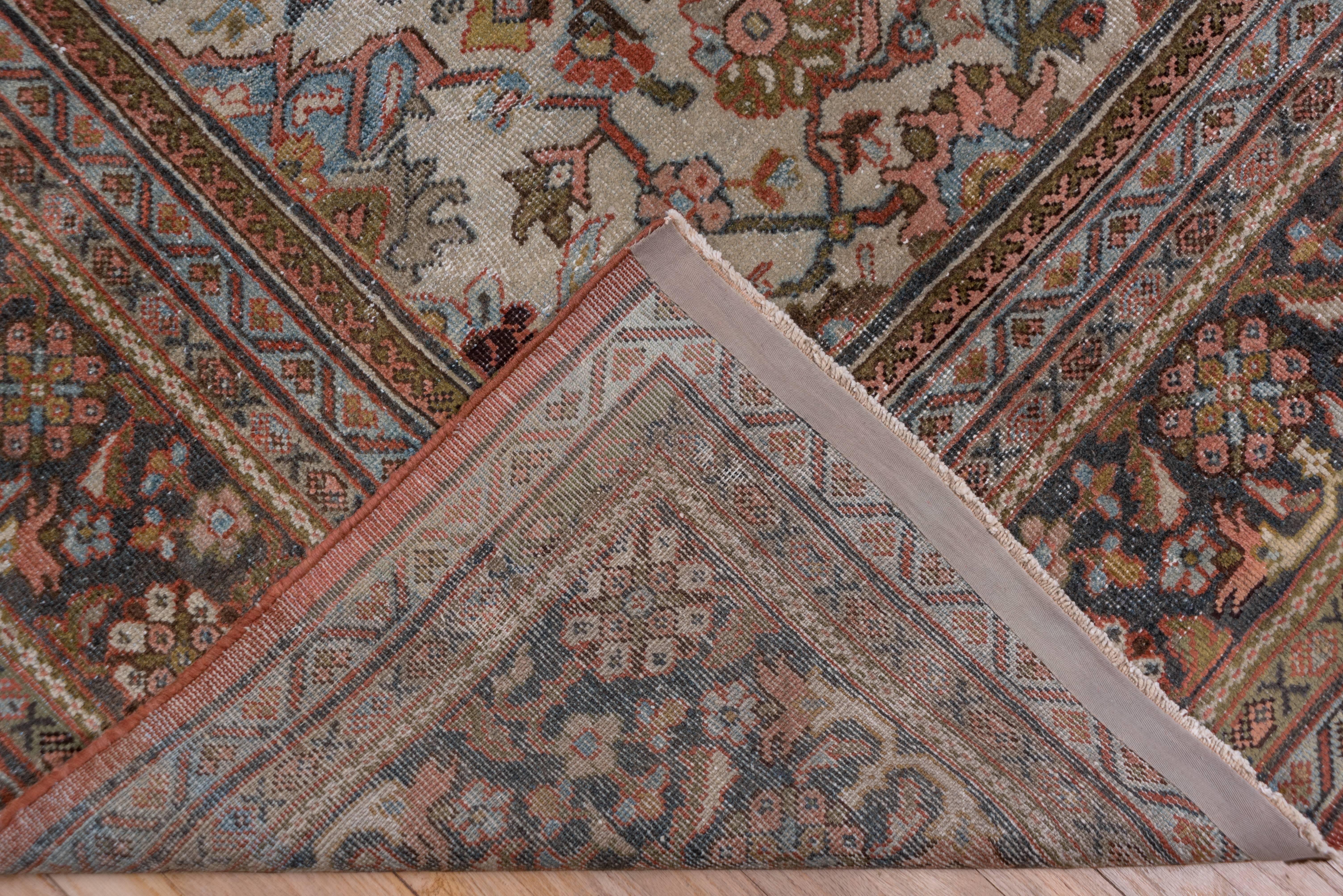 Wool Antique Persian Mahal Carpet, Circa 1920s