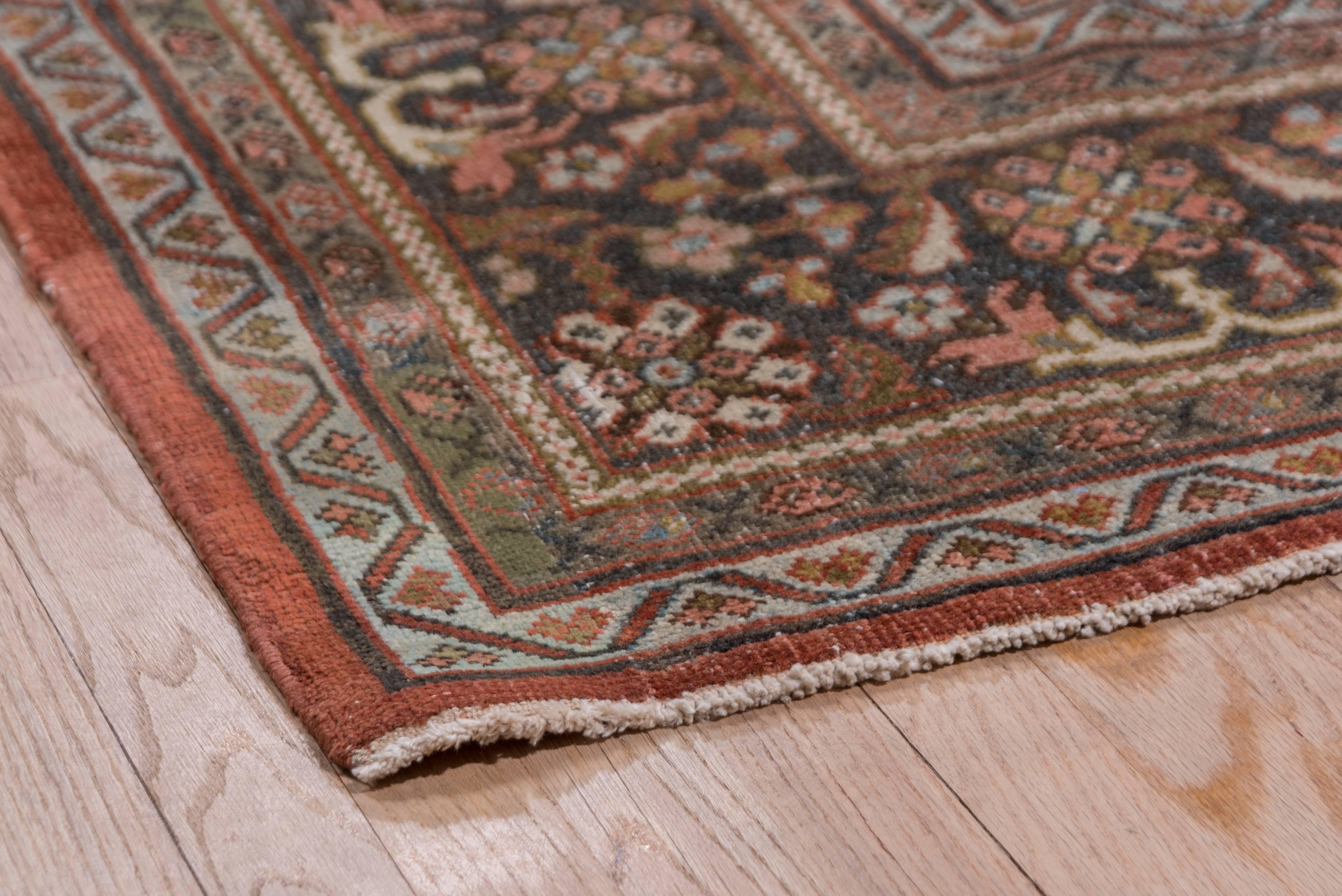 Antique Persian Mahal Carpet, Circa 1920s 1