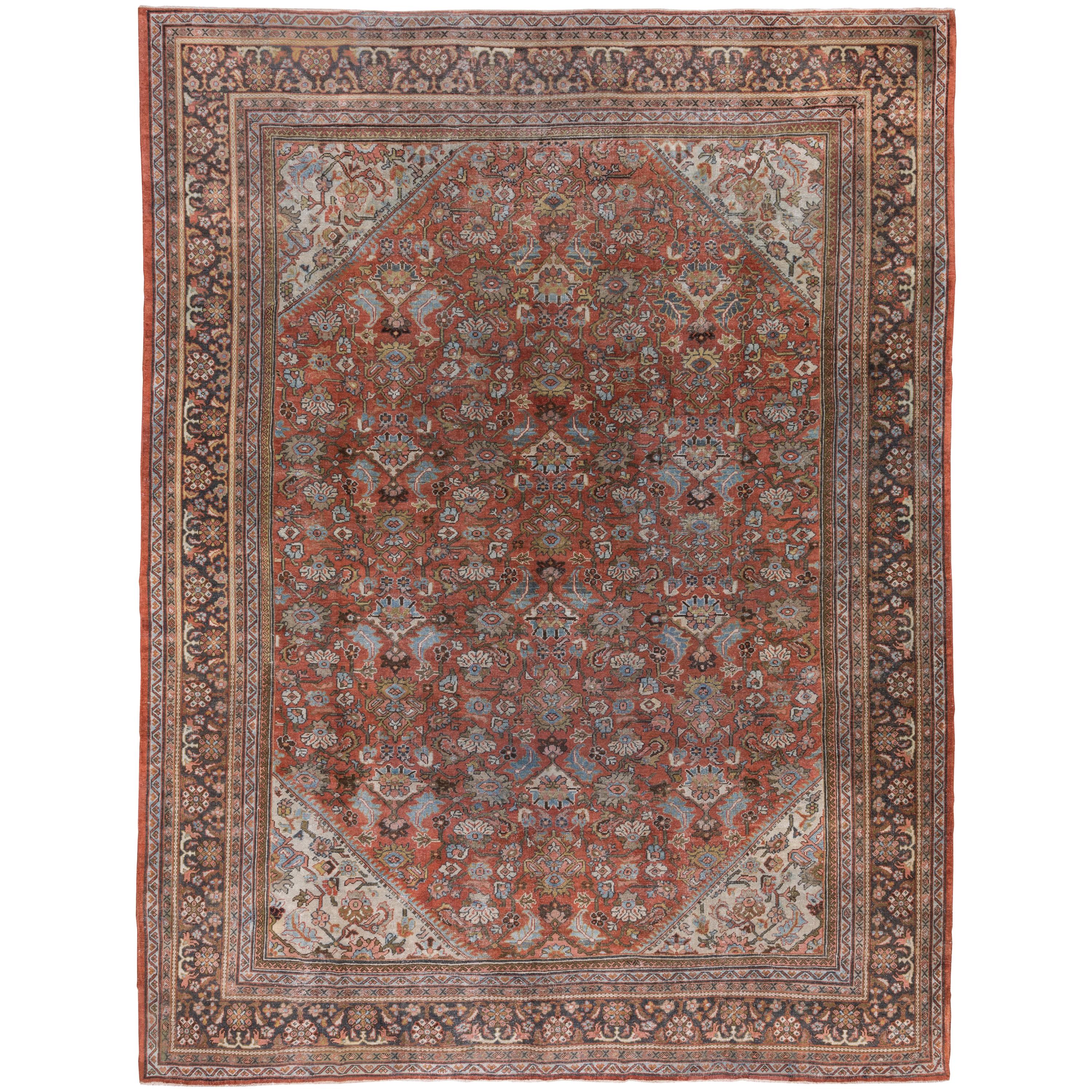 Antique Persian Mahal Carpet, Circa 1920s