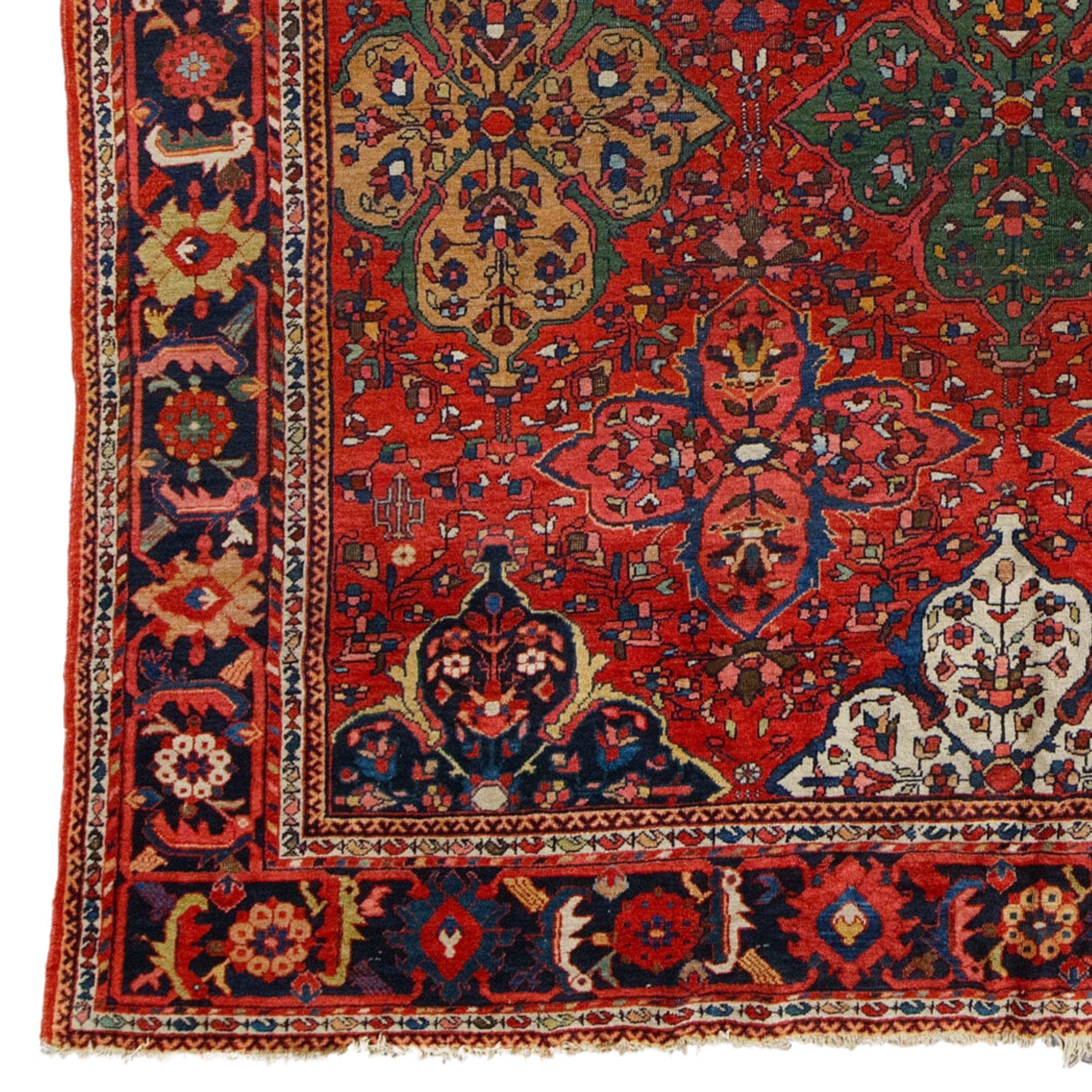 Late of 19th Century Mahal Carpet

This magnificent antique Mahal carpet is a work of art woven in the late 19th century. Each thread tells a story that reflects the artistry and craftsmanship of its time. Vibrant colors and intricate patterns