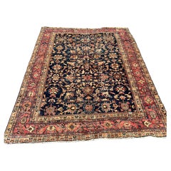 Antique Mahal Persian Rug c. Late 19th Century 9 x 12