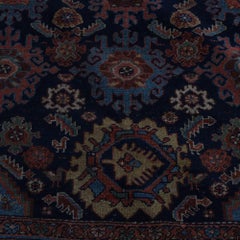 Antique Mahal Persian Wool Area Rug C1910