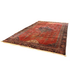 Antique Mahal Persian Wool Rug C1930