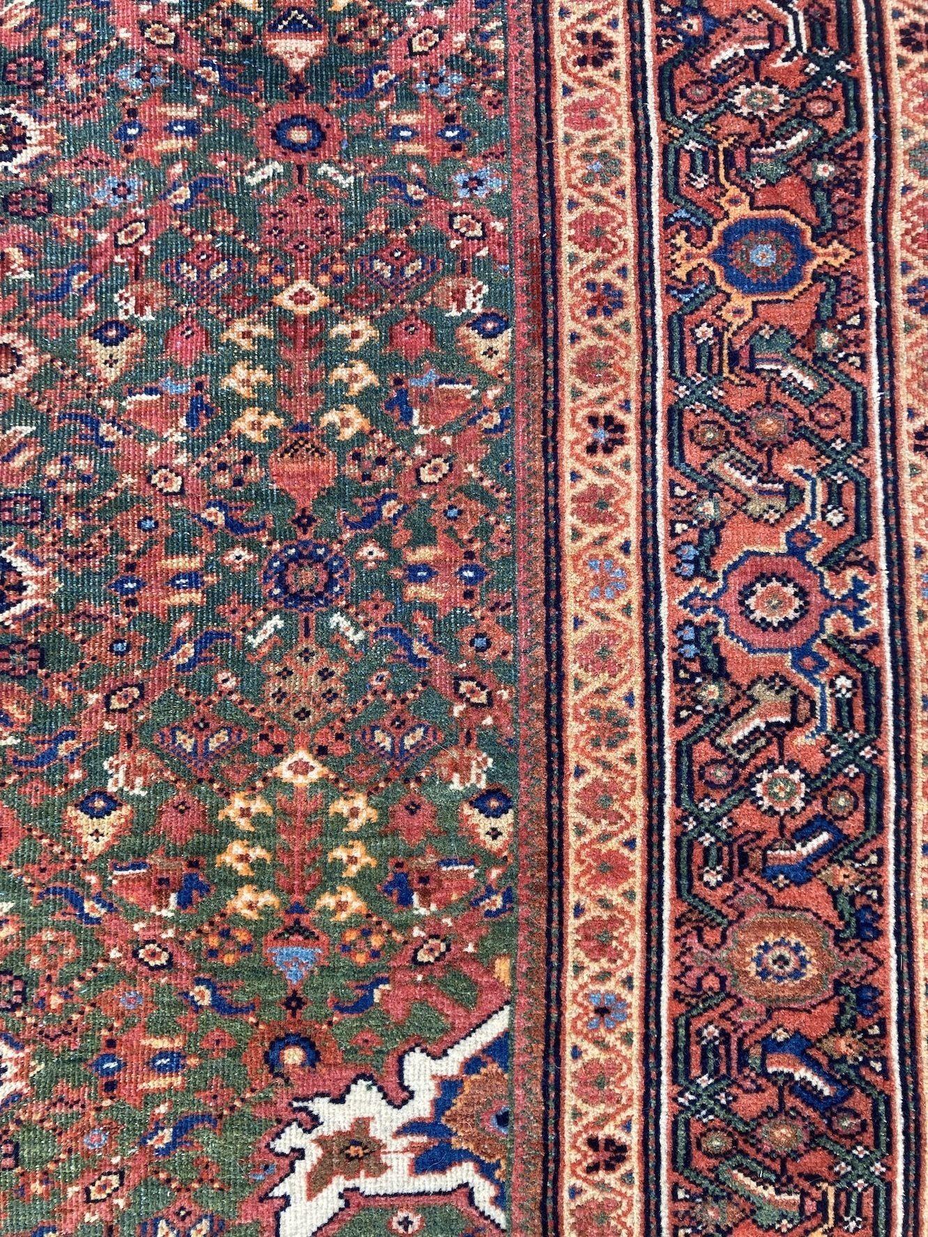 Antiker Mahal-Teppich, 2,08 m x 1,32 m, antik im Angebot 5
