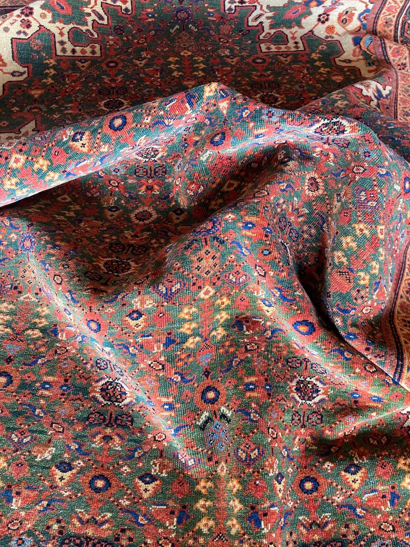 Antiker Mahal-Teppich, 2,08 m x 1,32 m, antik im Angebot 11