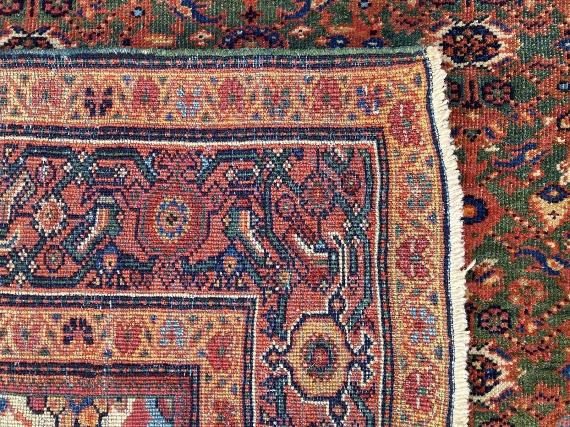 Antiker Mahal-Teppich, 2,08 m x 1,32 m, antik im Angebot 12