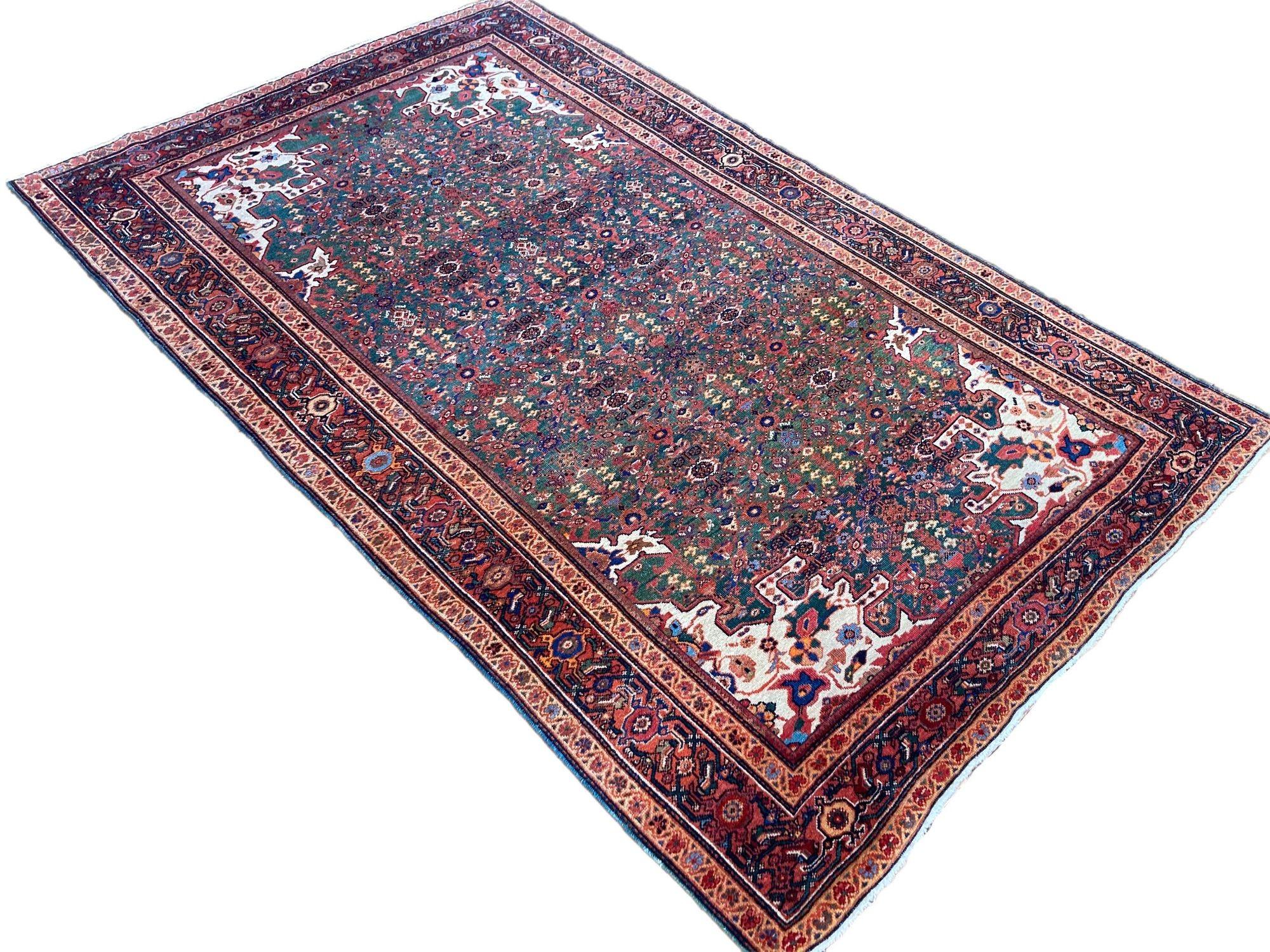 Antiker Mahal-Teppich, 2,08 m x 1,32 m, antik im Zustand „Gut“ im Angebot in St. Albans, GB