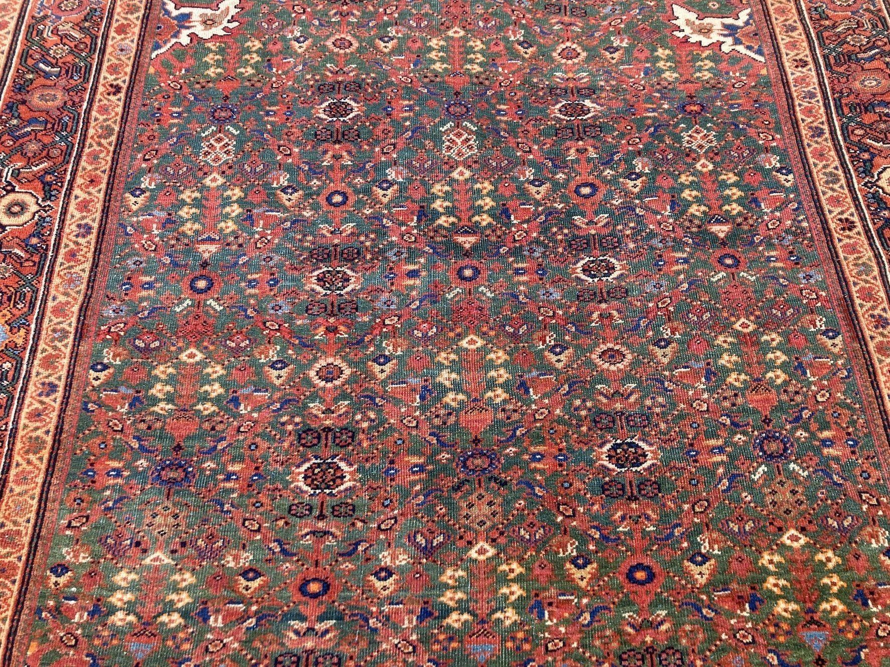 Antiker Mahal-Teppich, 2,08 m x 1,32 m, antik im Angebot 2