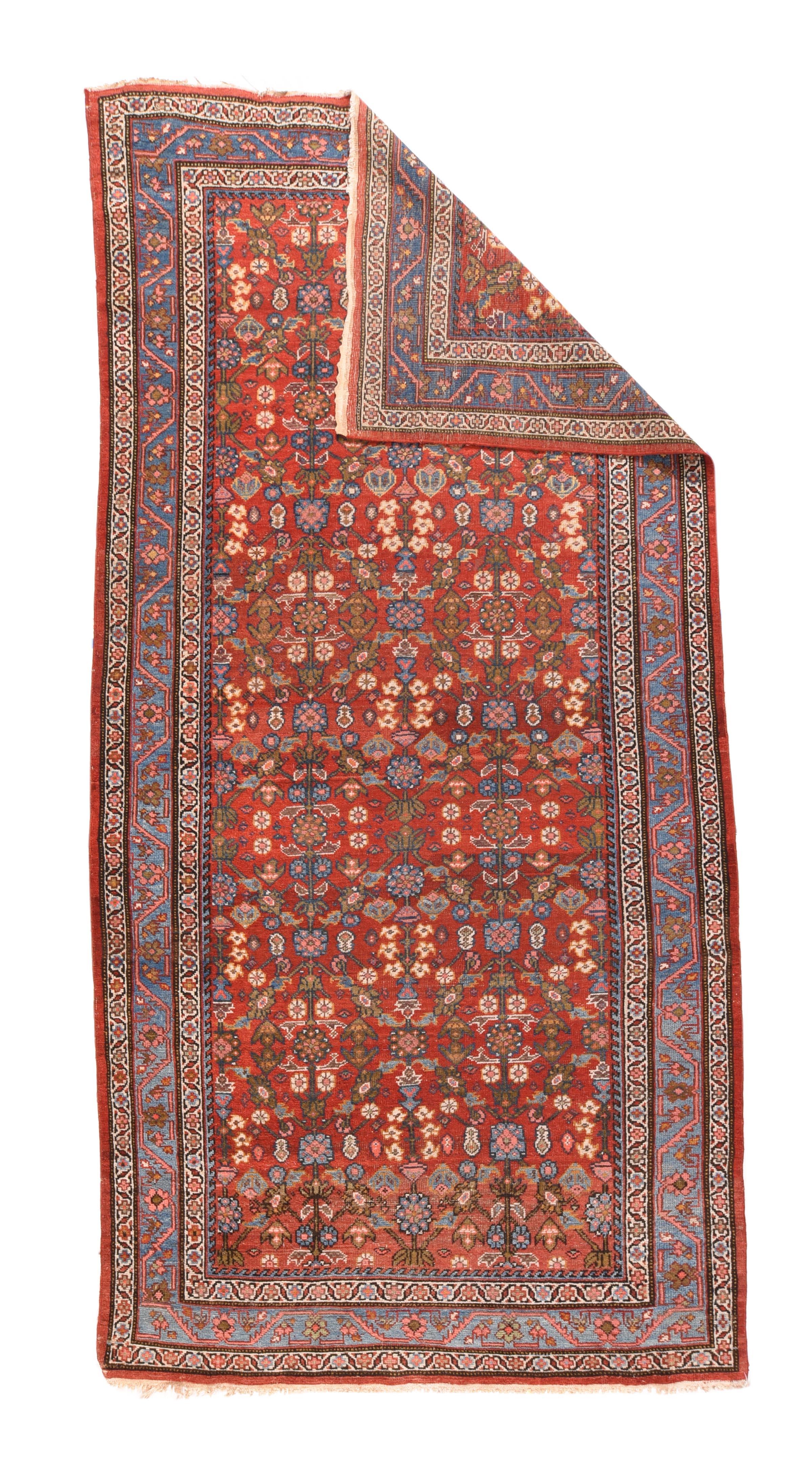 Antiker Mahal-Teppich 5'3'' x 10'6''. 