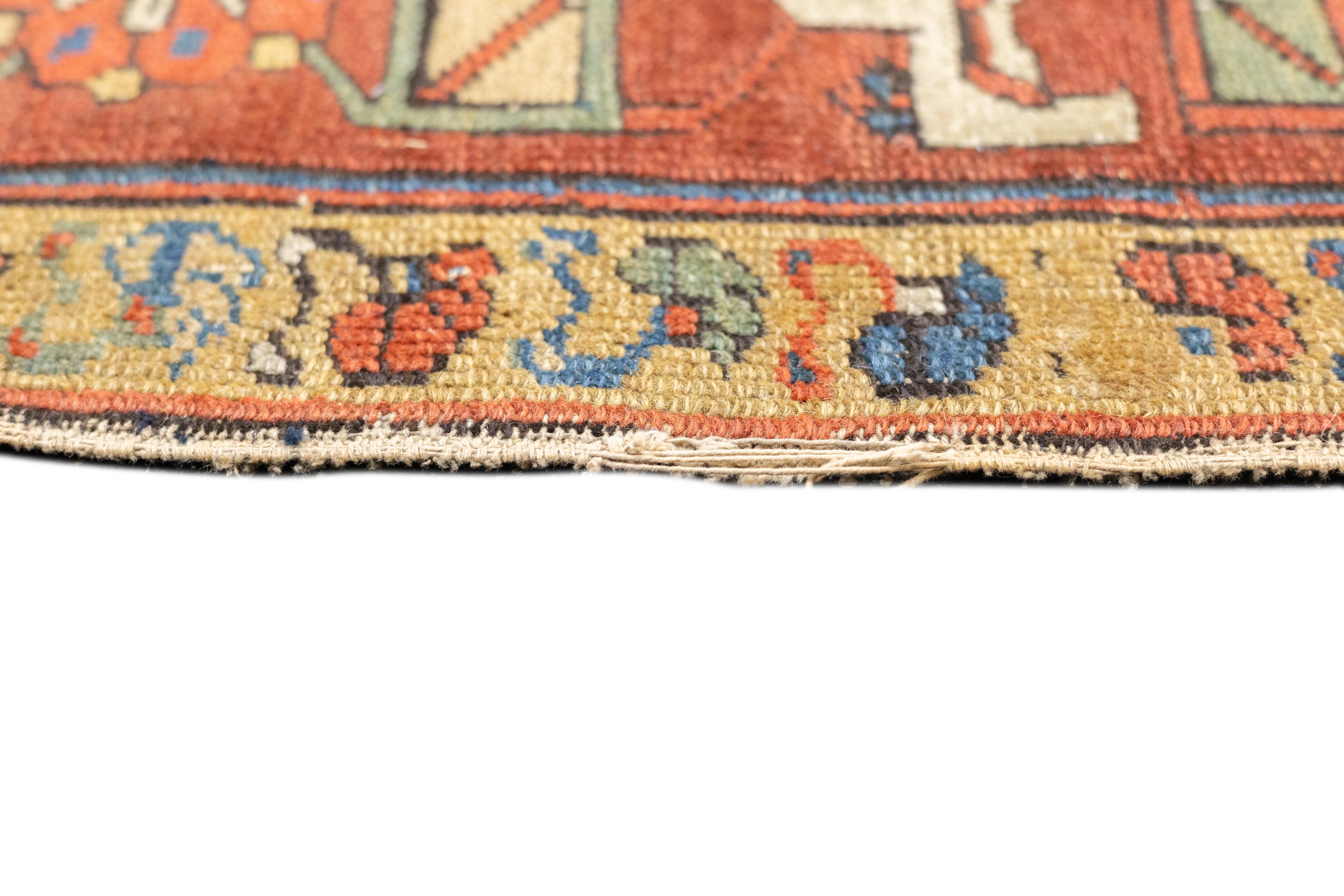 Antique Mahal Rug 5'7'' x 8'5'' For Sale 2