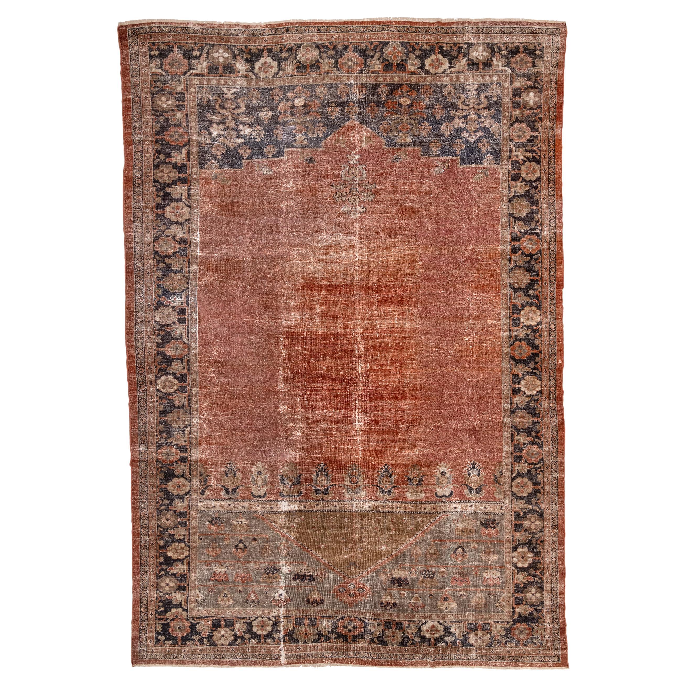 Antique Mahal Rug, C. 1880s For Sale