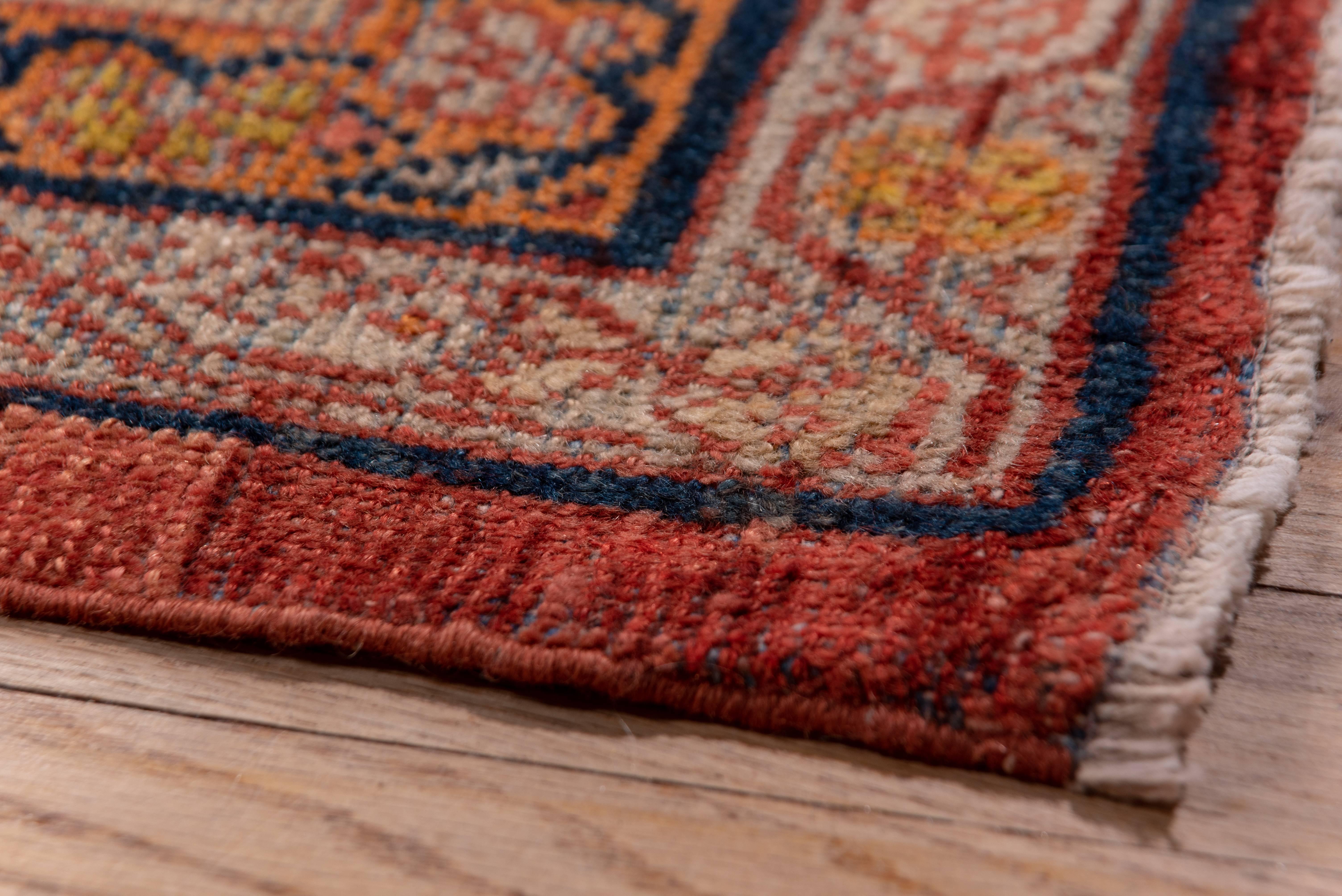 Antiker roter persischer Mahal-Teppich im Angebot 4