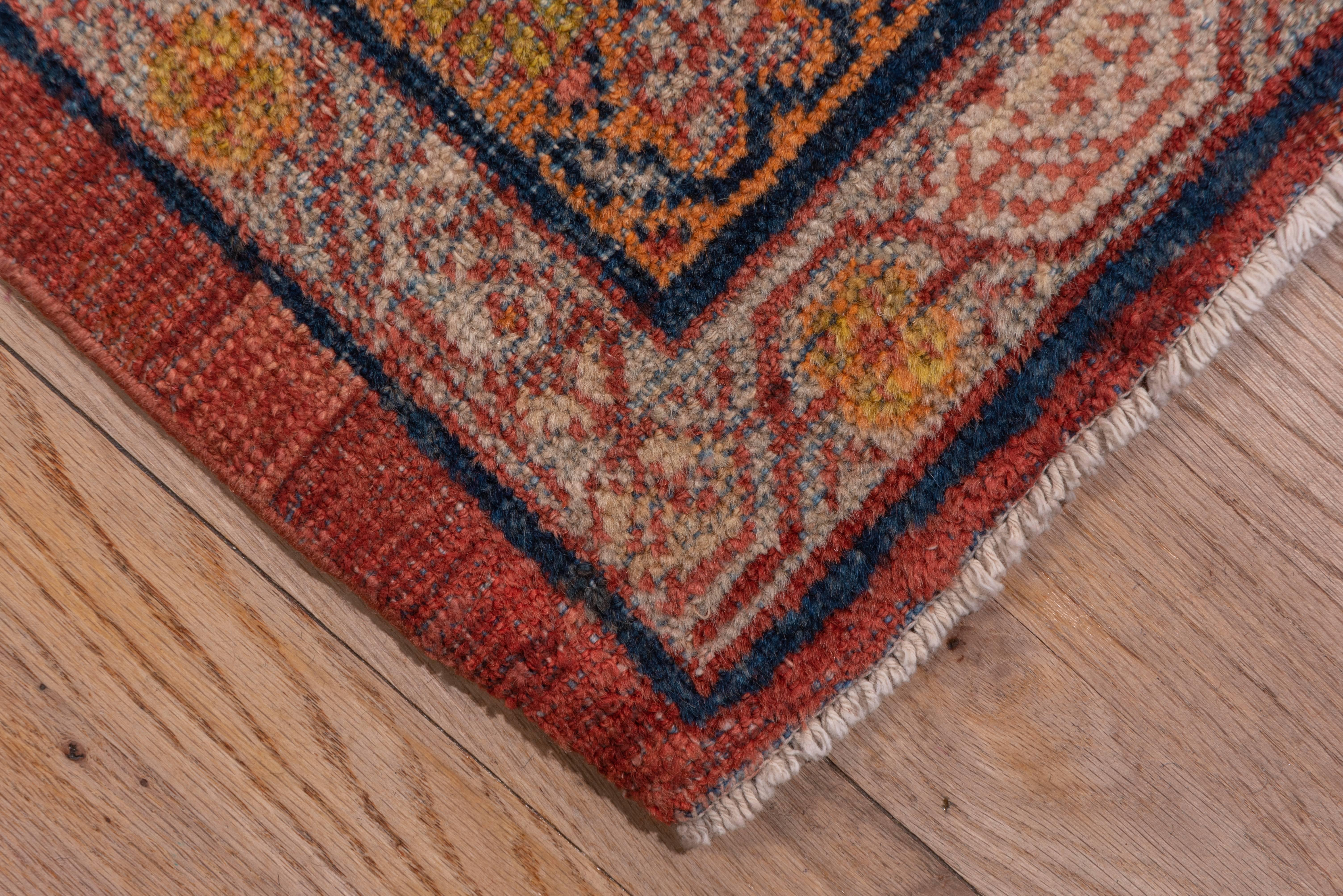 Antiker roter persischer Mahal-Teppich (Persisch) im Angebot