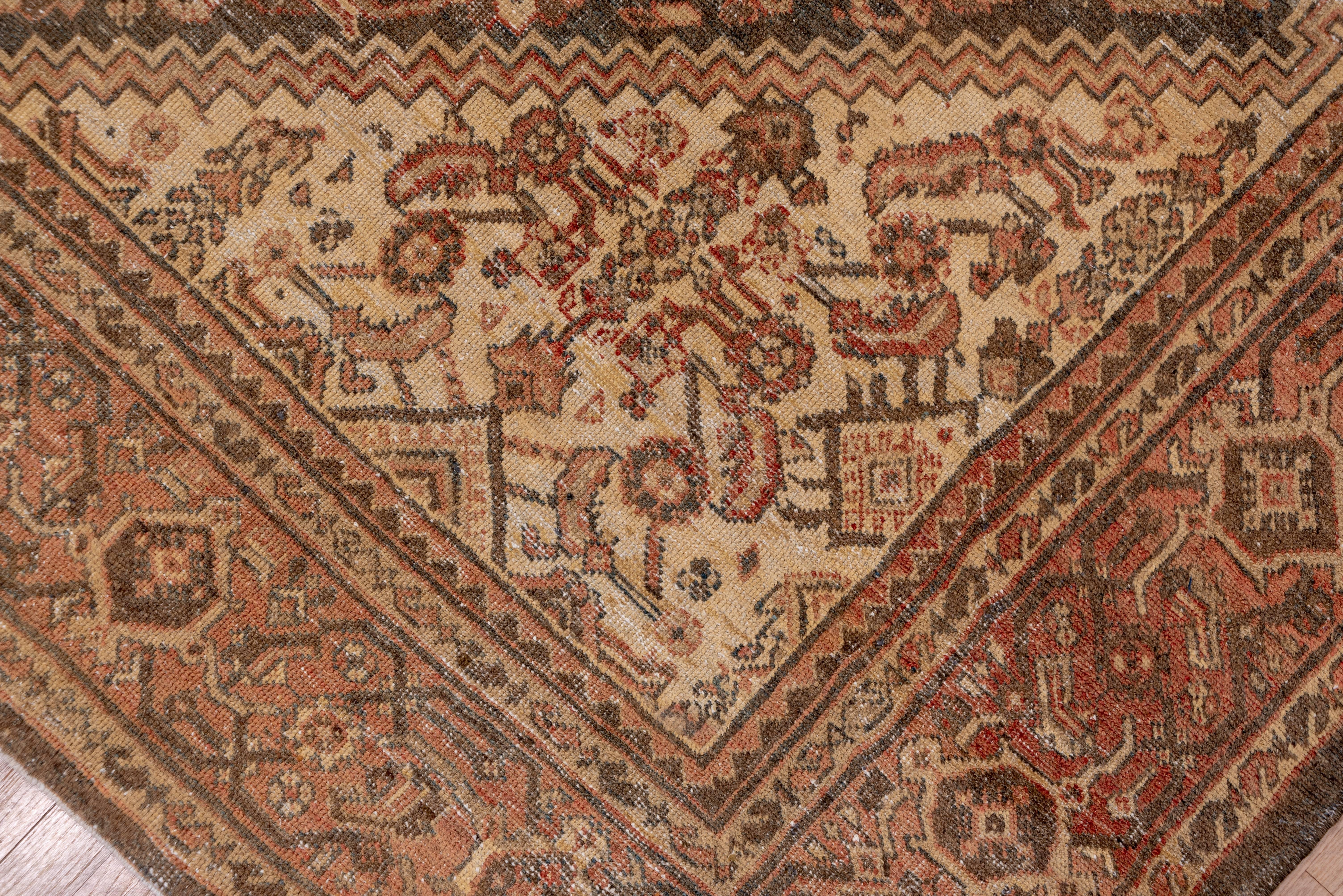 Wool Antique Mahal Rug For Sale