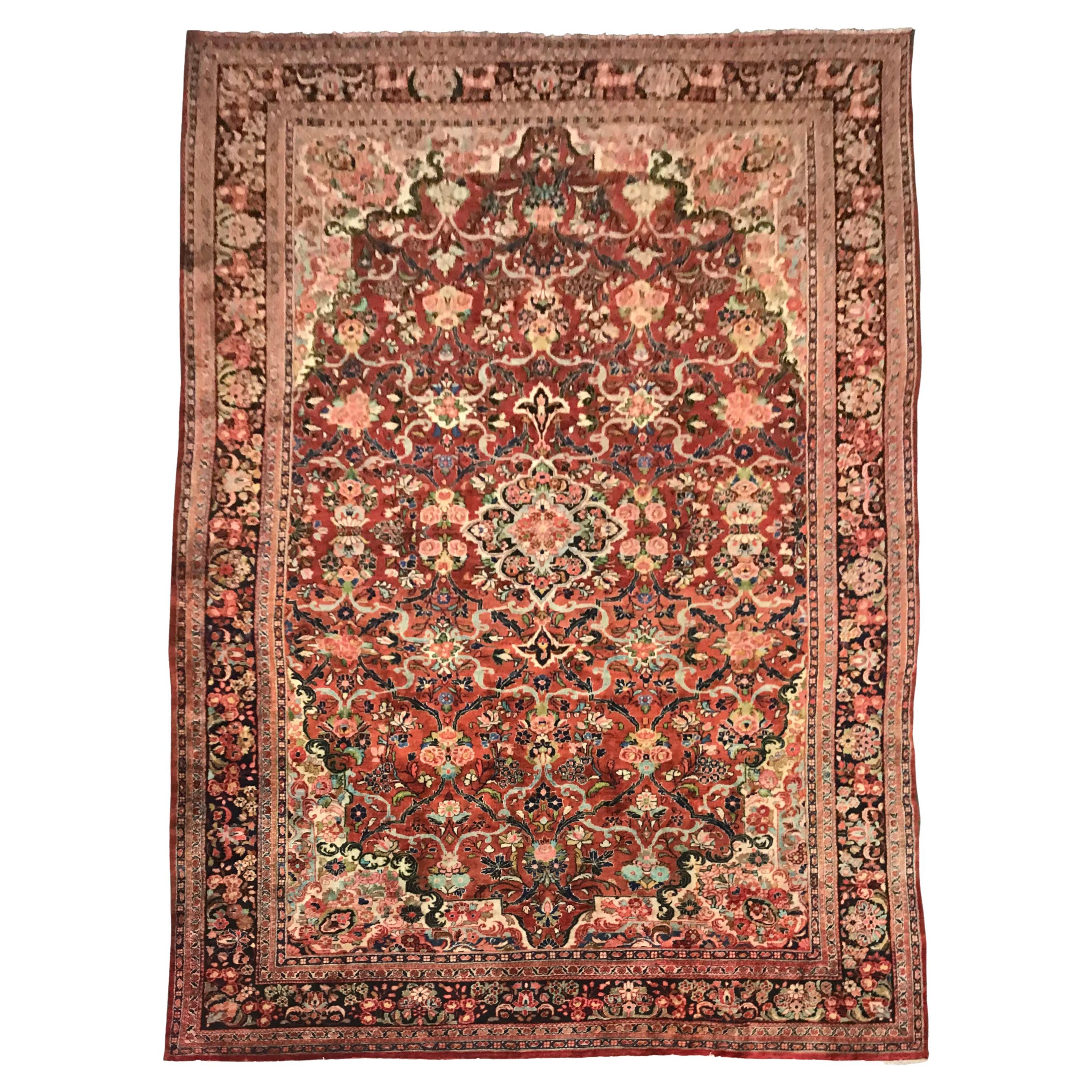 Antique Mahal Rug For Sale