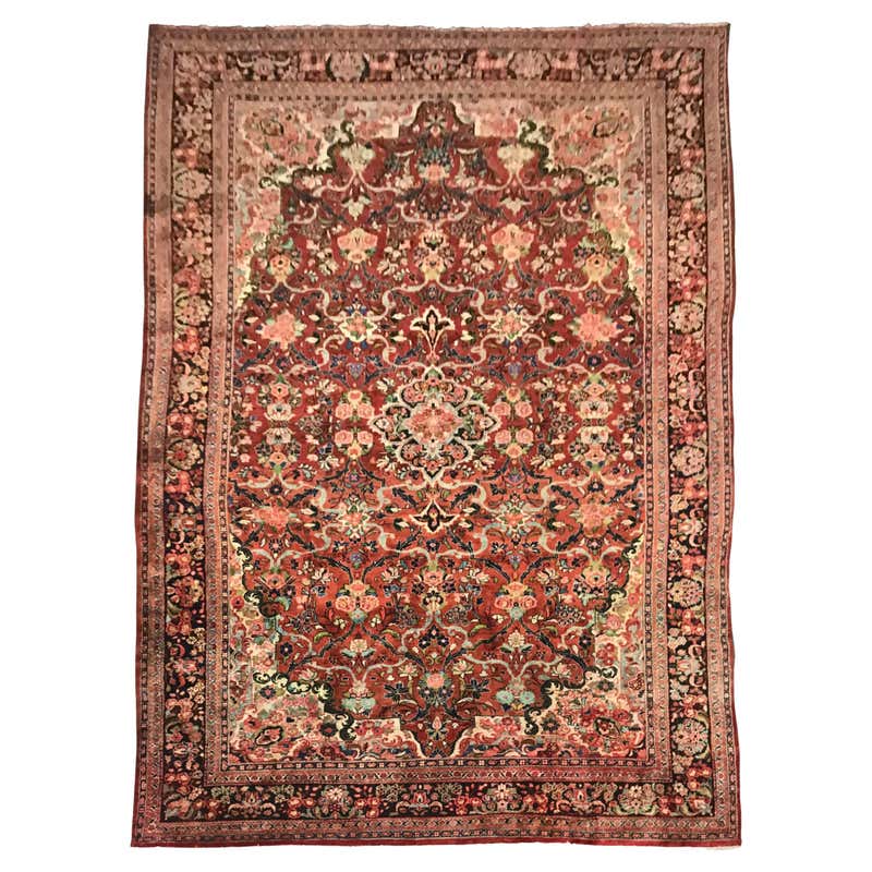 Antique Mahal Rug For Sale at 1stDibs