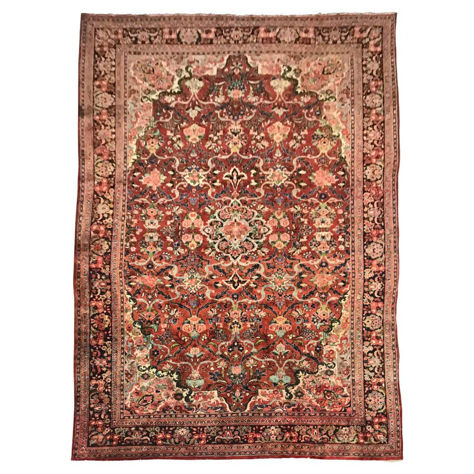 Antique Mahal Rug For Sale at 1stDibs