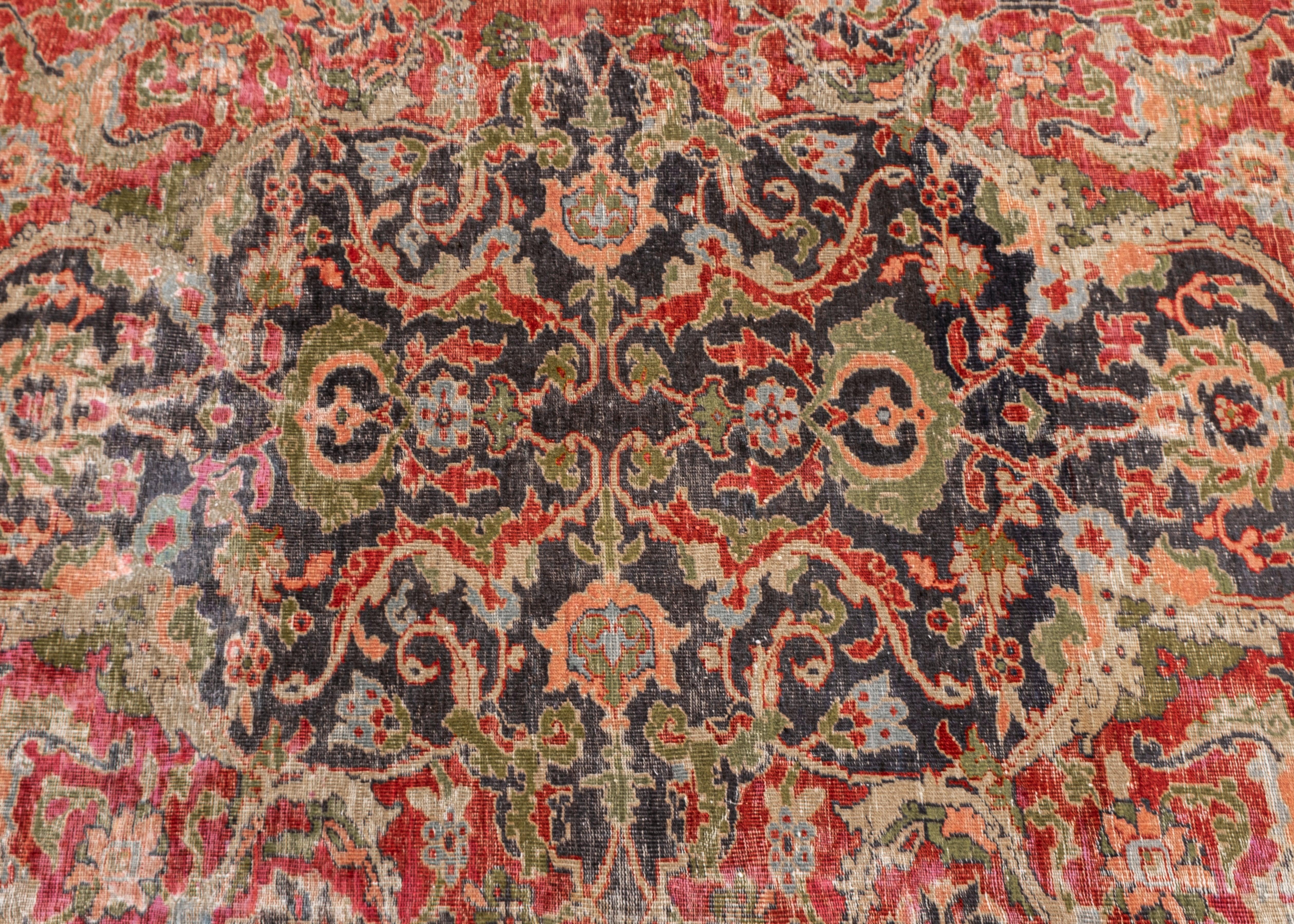 Antique Mahal Rug Oriental Handmade 8'9
