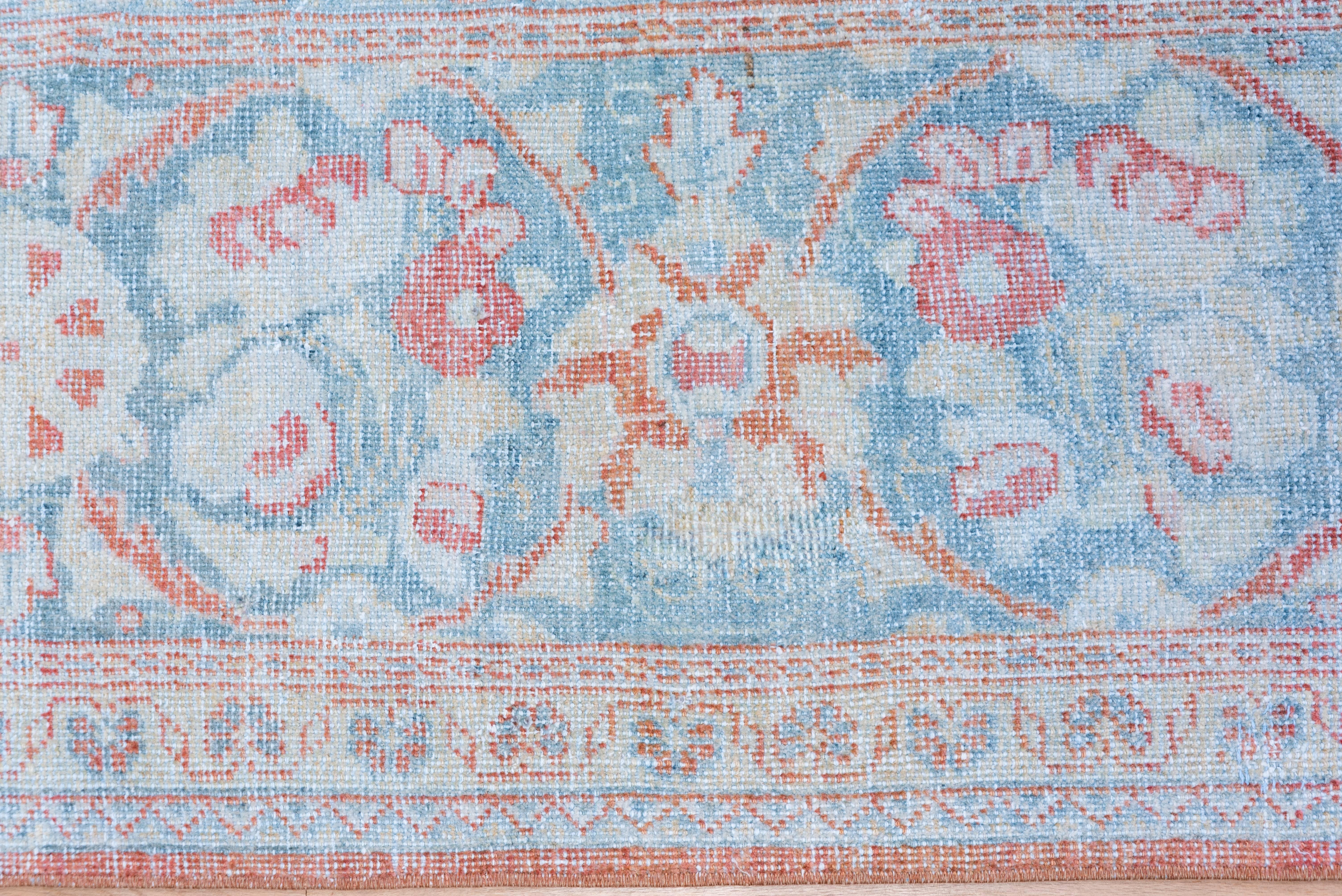 Hand-Knotted Antique Mahal Rug, Oval Medallion