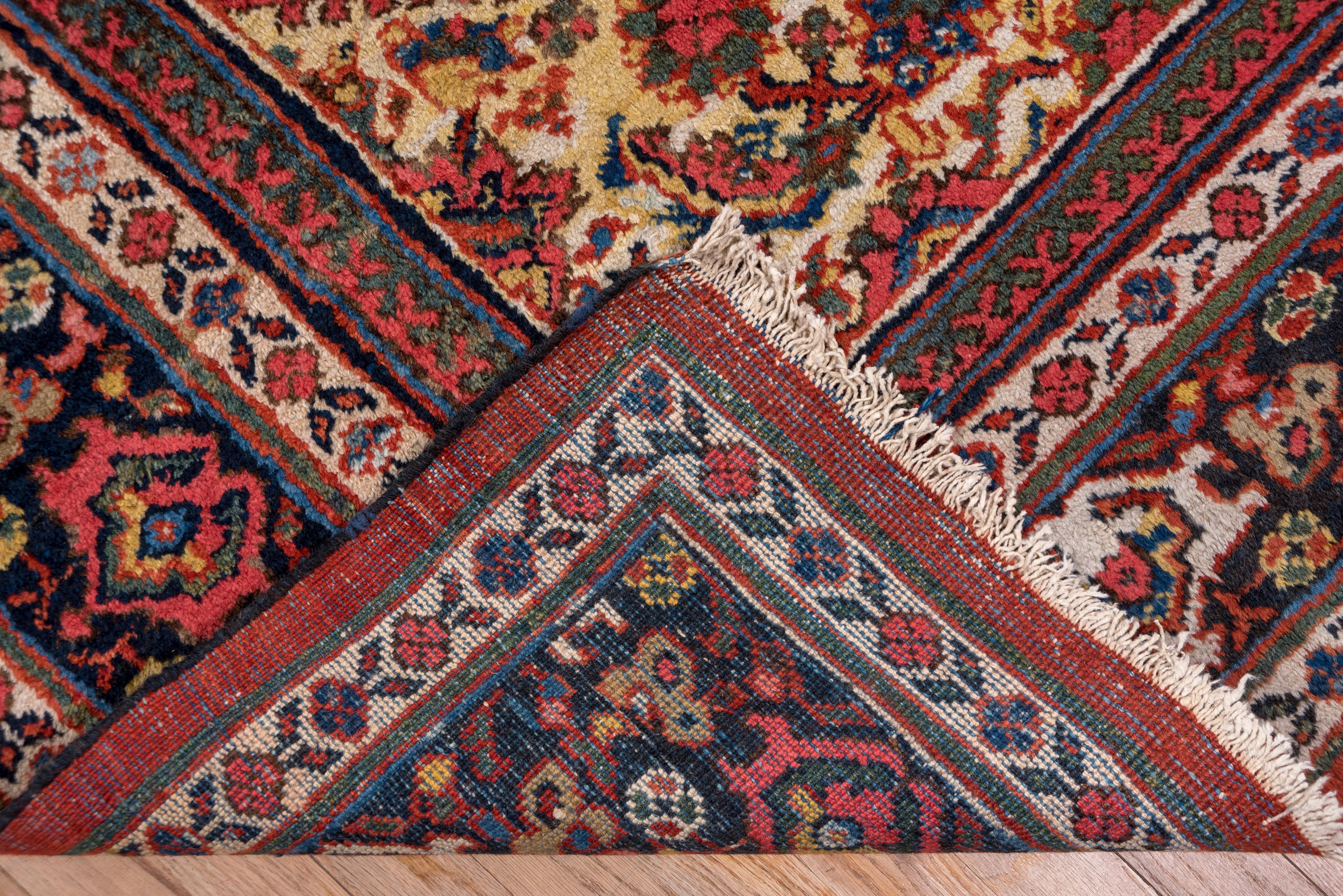 Early 20th Century Antique Mahal Rug, Red Field, circa 1920s For Sale