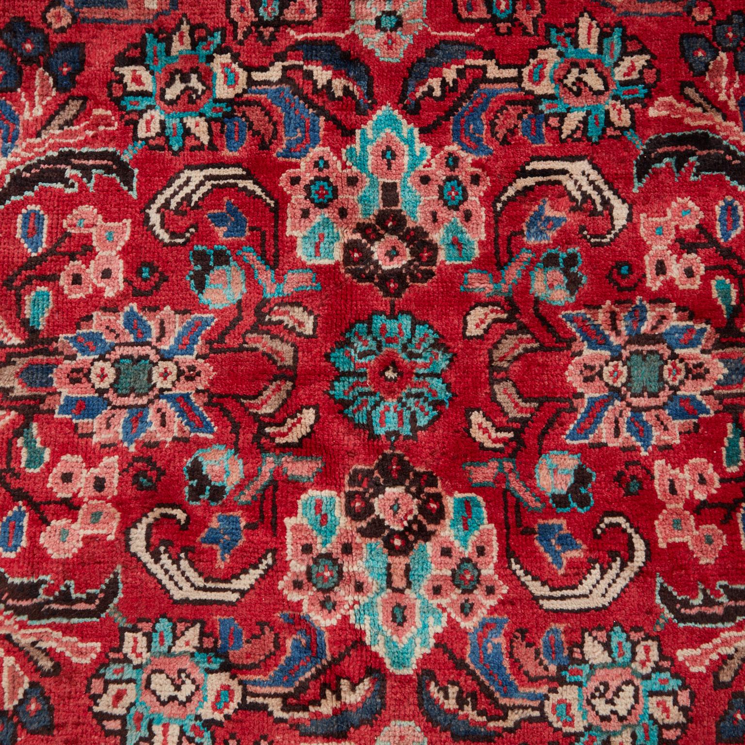 Antiker Mahal-Teppich, signiert und datiert 1919 im Angebot 6