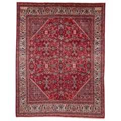 Antique Mahal Rug Signed and Dated 1919