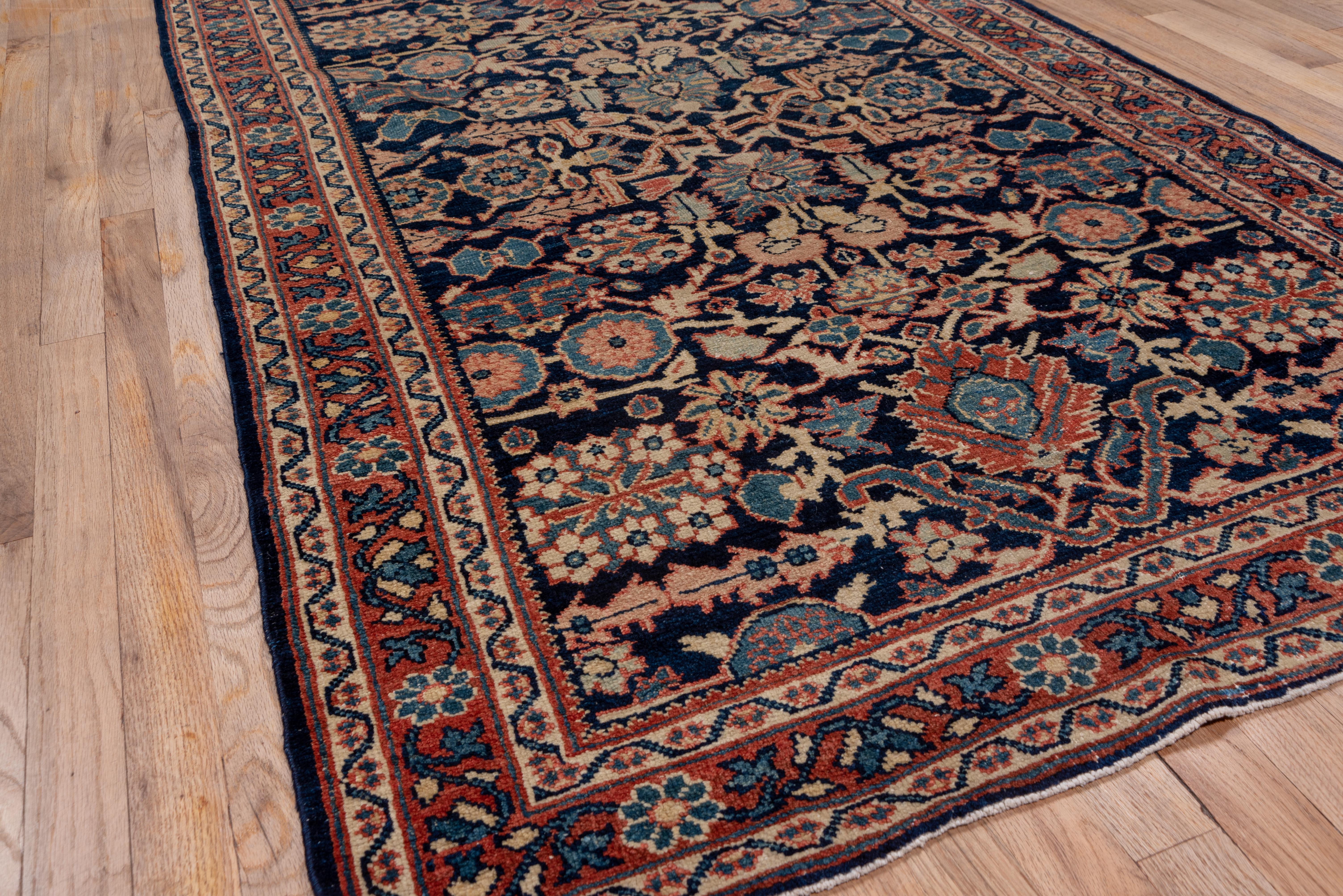 Antique Mahal Runner, Wide, circa 1930s In Good Condition In New York, NY
