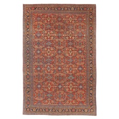 Antique Mahal Sultanabad Carpet Rug  9'8 x 14'6