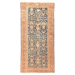 Antiker Mahal Sultanabad-Teppich 4'2'' x 9'4''