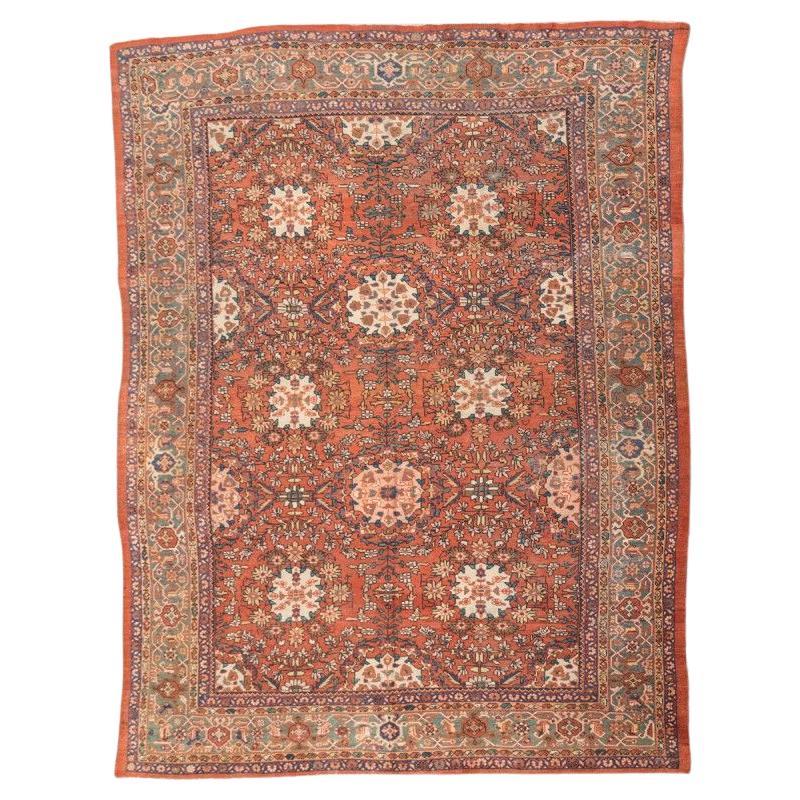 Antique Mahal Wool Rug. 3.60 x 2.65 m For Sale