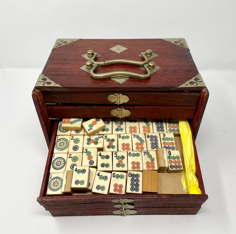 Antique Mahjong Set circa 1920-1930 For Sale at 1stDibs