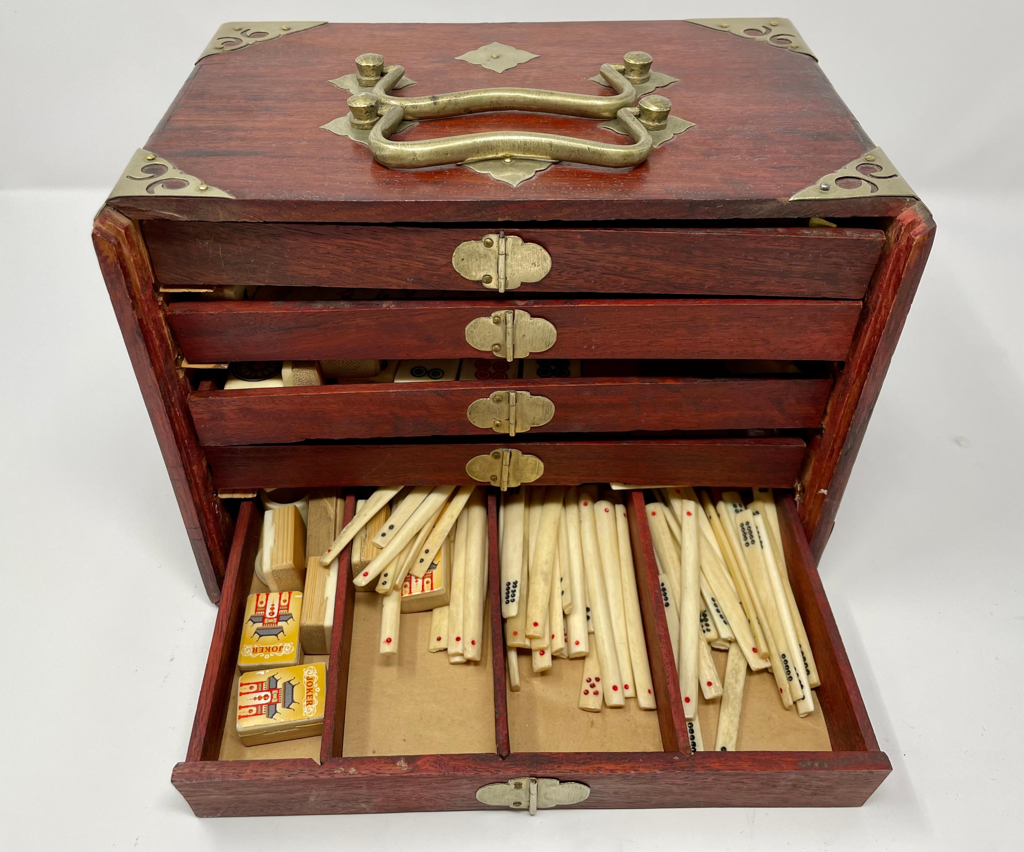 20th Century Antique Mahjong Set circa 1920-1930