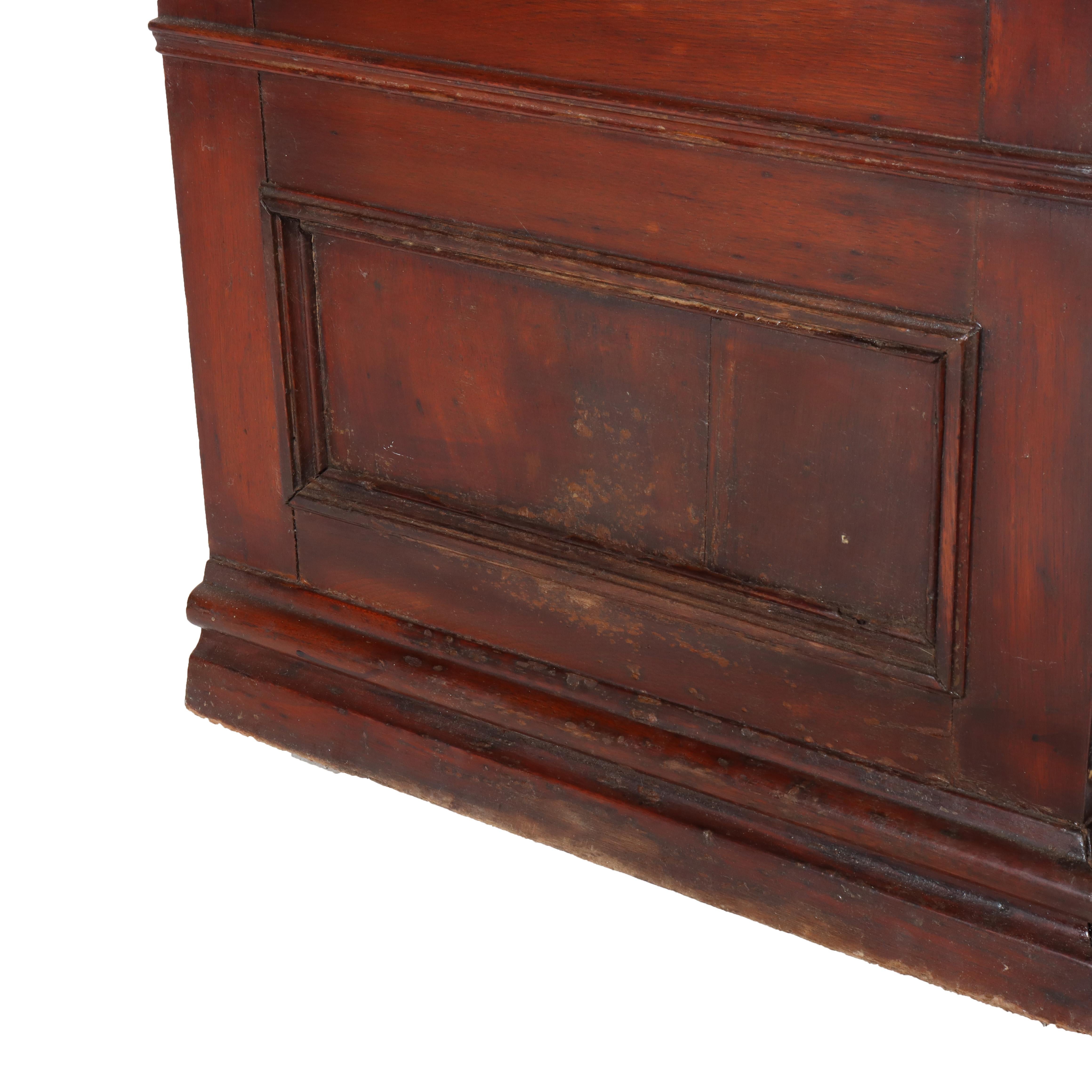 Antique Mahogany 22 Drawer Country Store Spool Cabinet C1900 For Sale 8