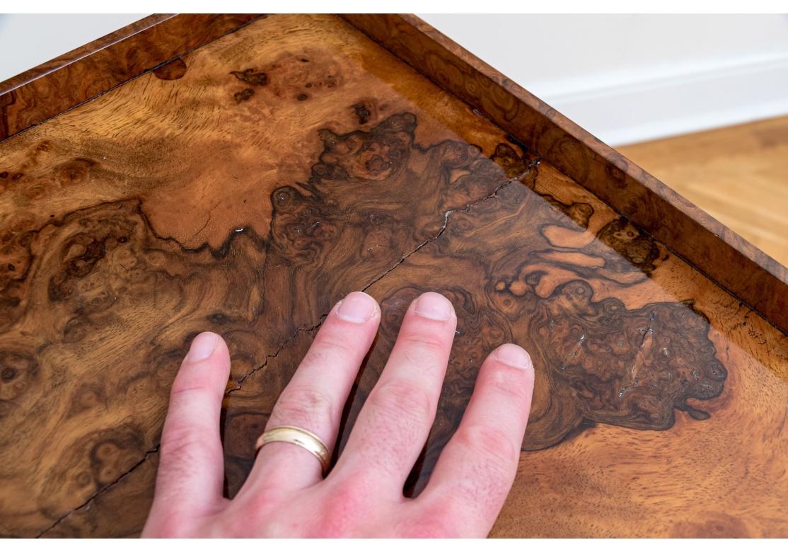 Antike Mahagoni und Wurzelgerste Twist Etagere auf Rollen im Angebot 3