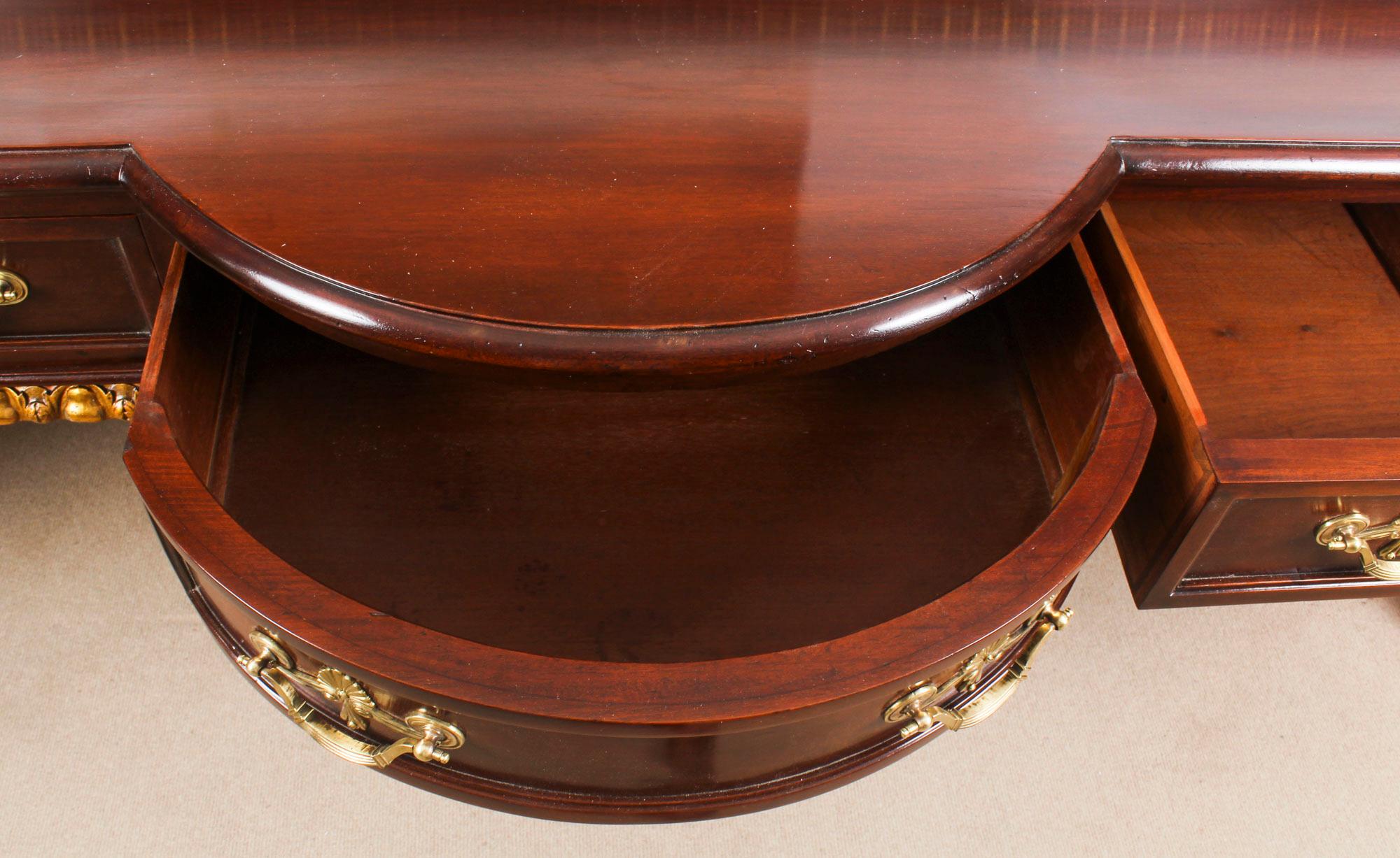 Antique Mahogany and Gilt Serving Table Sideboard, 19th Century 7