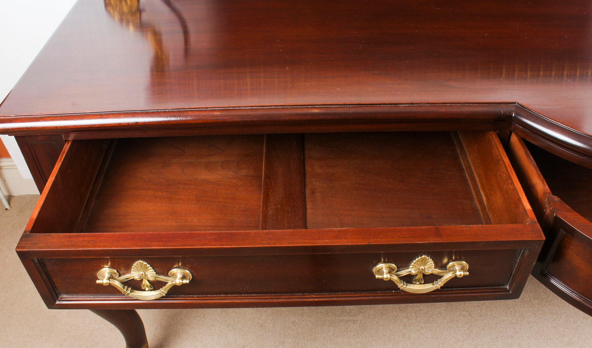 Antique Mahogany and Gilt Serving Table Sideboard, 19th Century 8