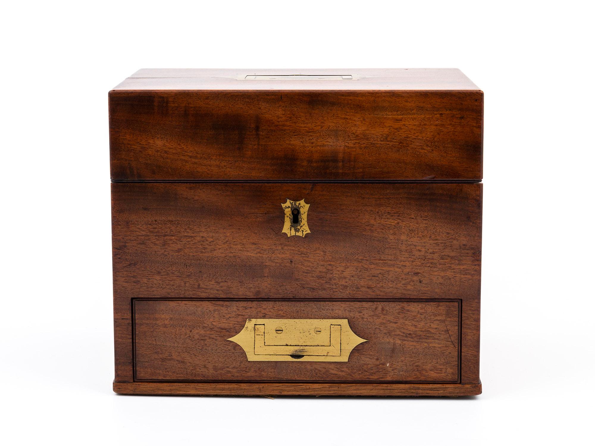 Antique Mahogany Apothecary Box For Sale at 1stDibs antique