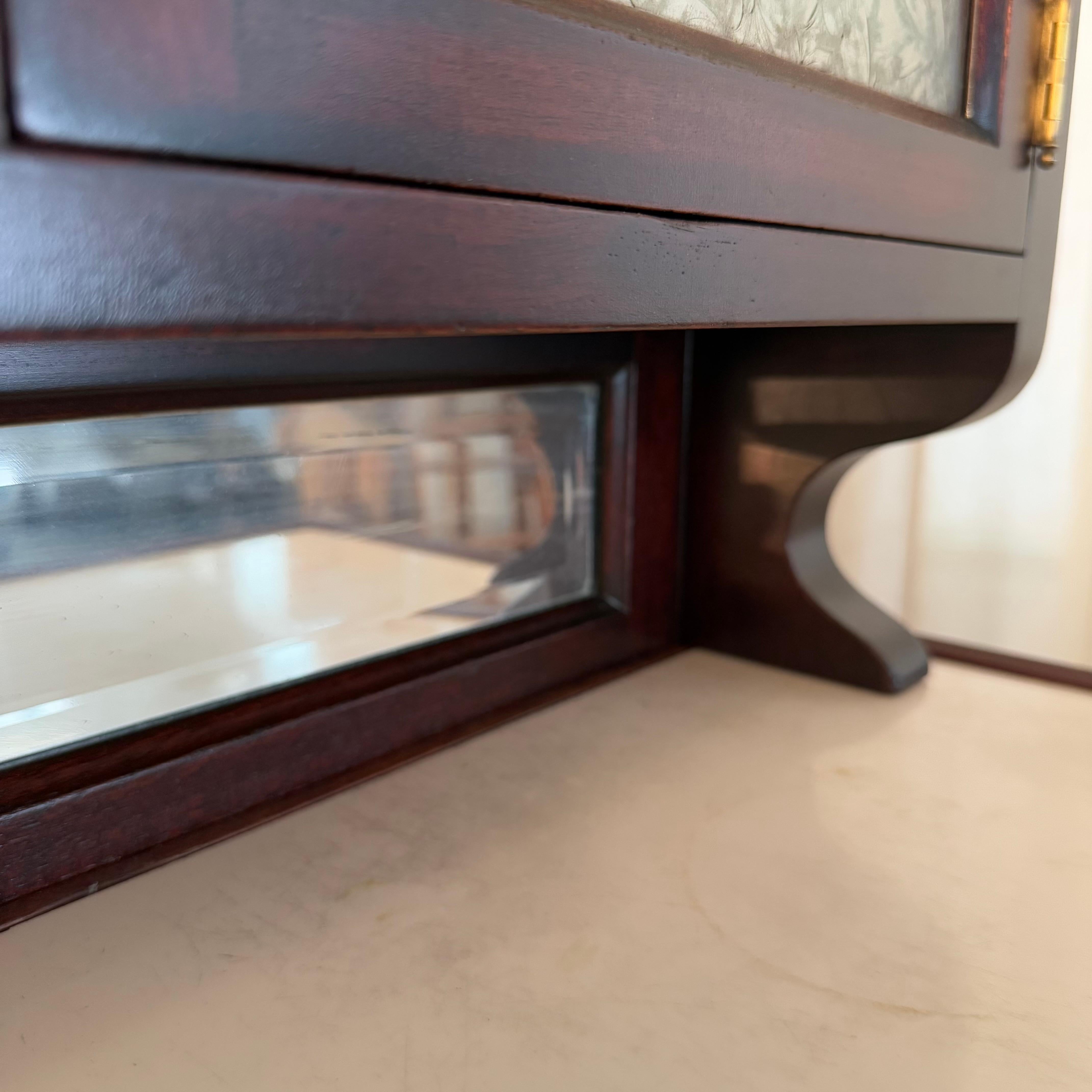 Antique Mahogany Apothecary Dentist Cabinet By The American Cabinet Company For Sale 6